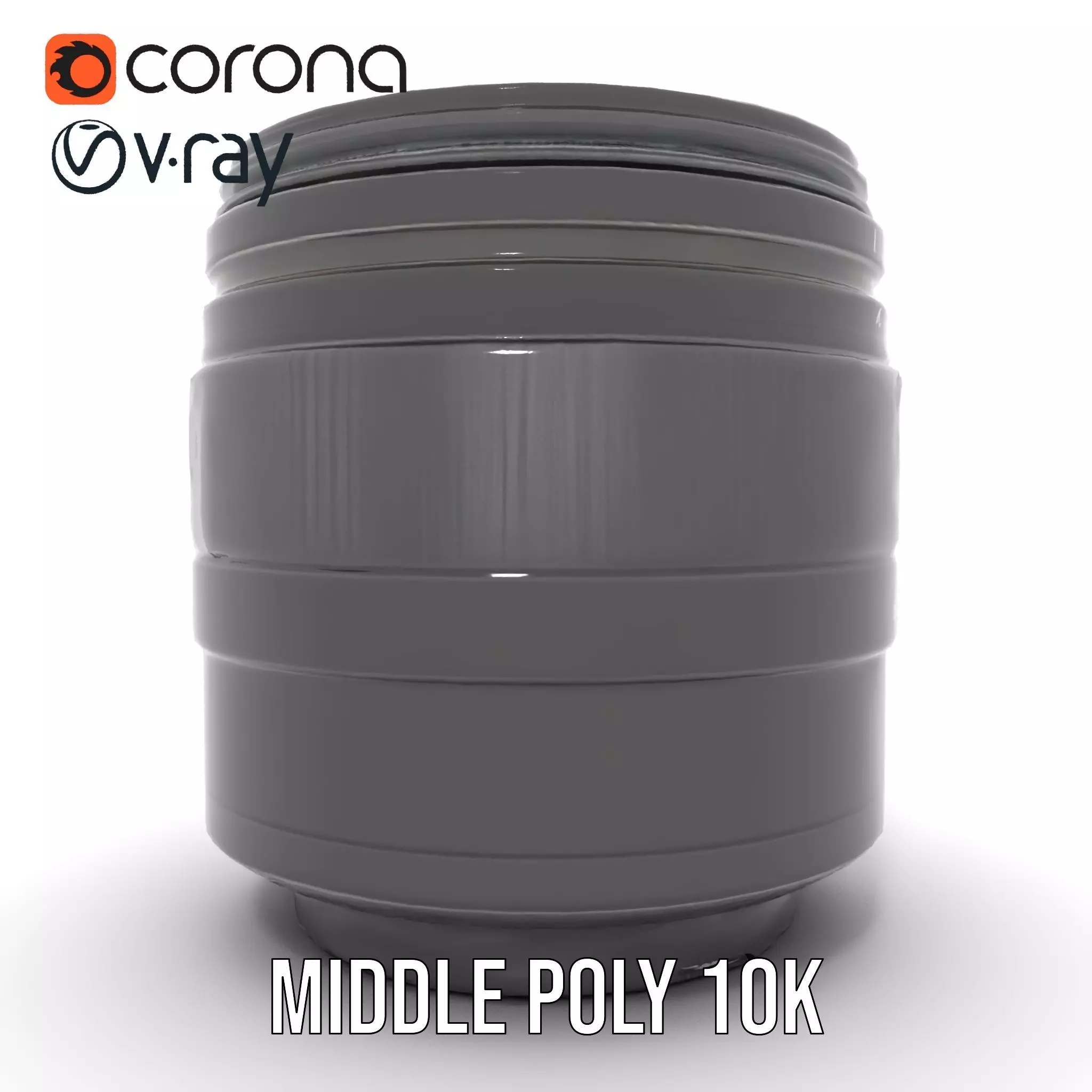Sleek Black Camera Lens model pack Low-poly 3D model_24
