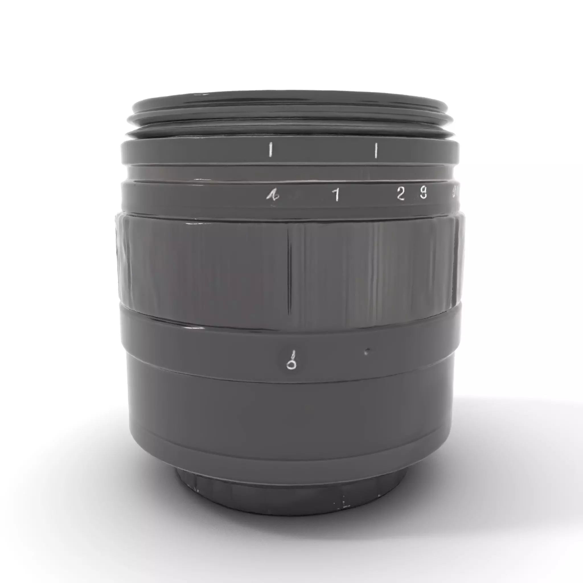 Sleek Black Camera Lens model pack Low-poly 3D model_0
