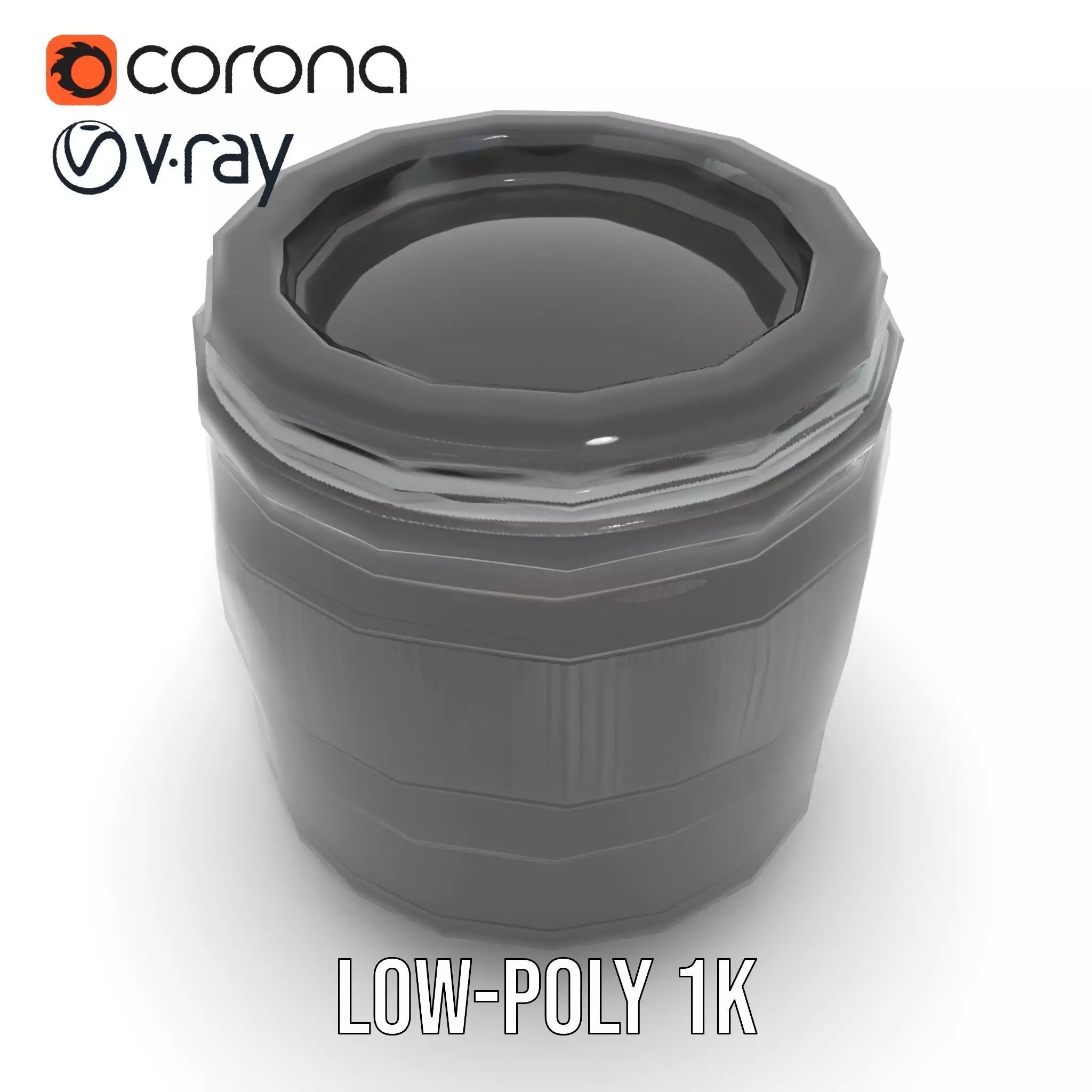 Sleek Black Camera Lens model pack Low-poly 3D model_16