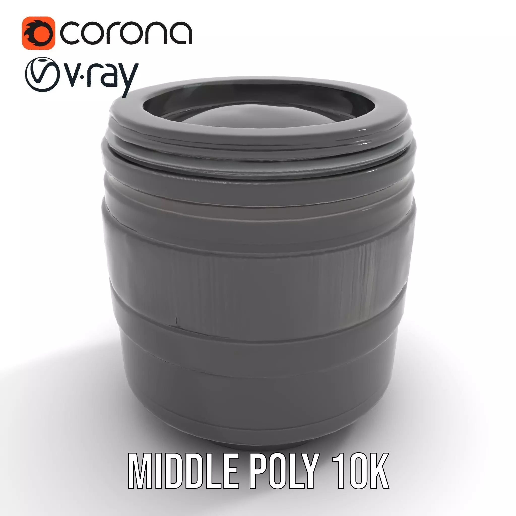 Sleek Black Camera Lens model pack Low-poly 3D model_13