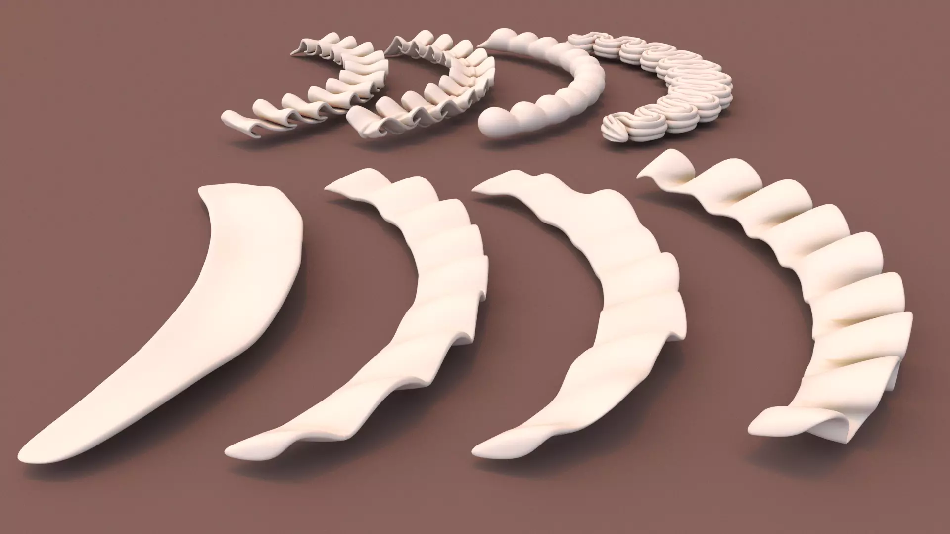 Cream Set 2 - Hanging Whipped Cream 3D model_4