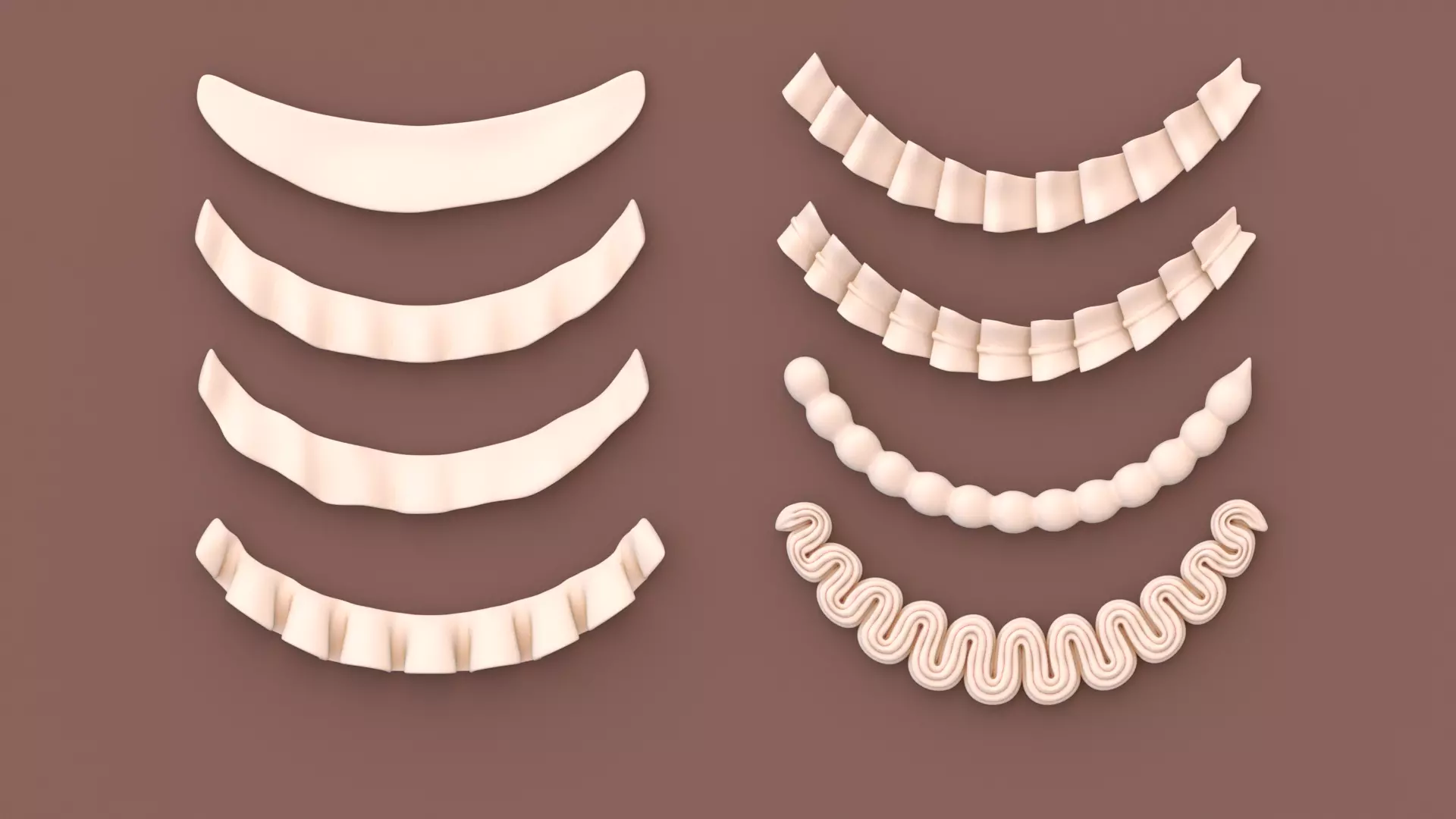 Cream Set 2 - Hanging Whipped Cream 3D model_1