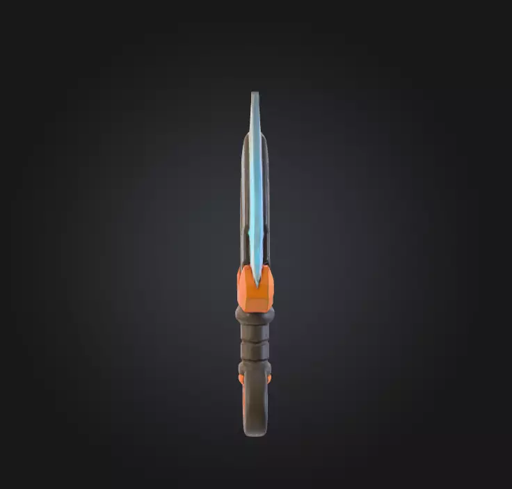 Neo Kunai Blade Low-poly 3D model_2
