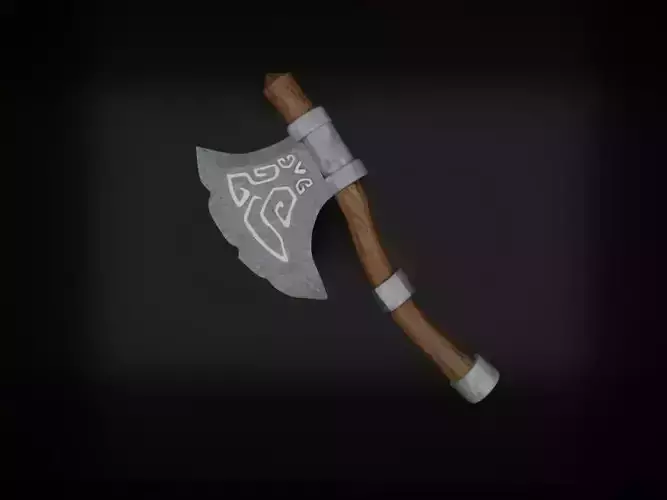 Gaming Axe  Low-poly 3D model