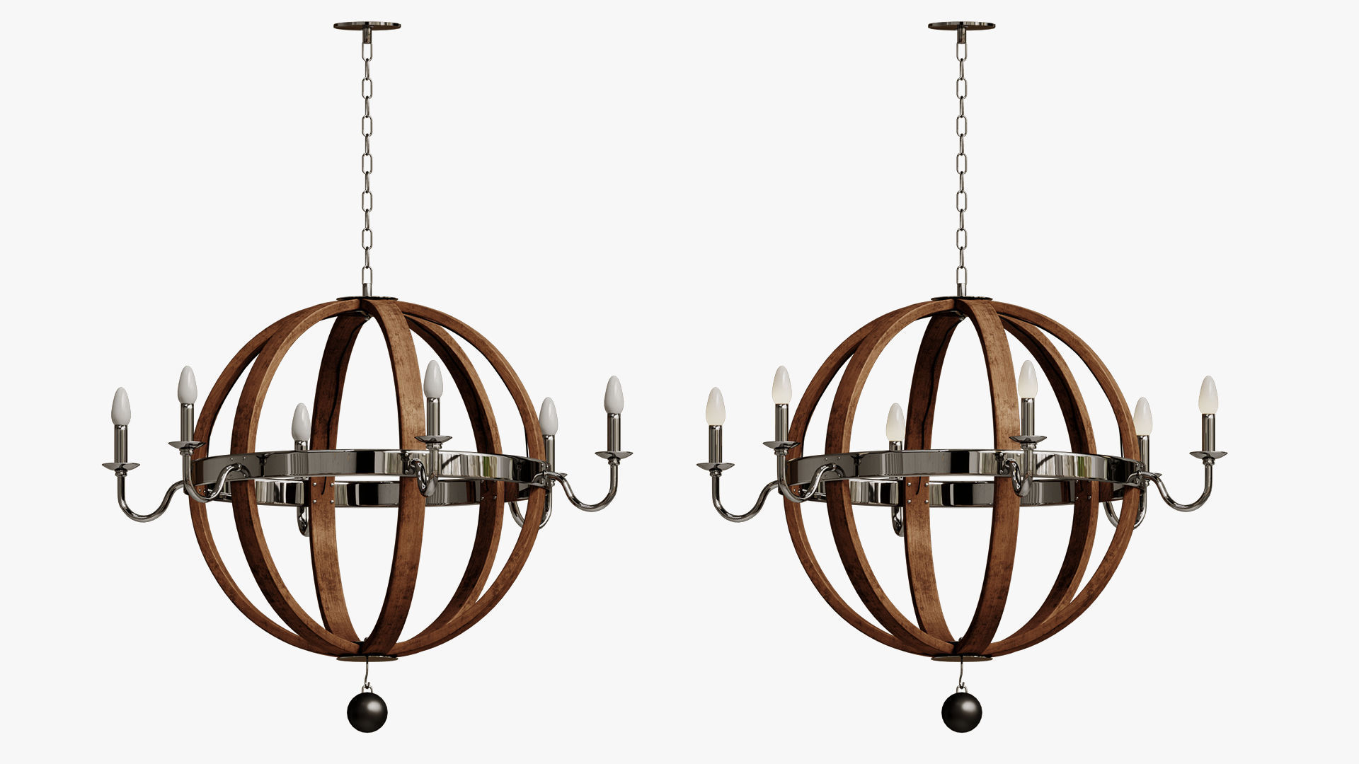 Chandelier Burrel  3D model_4