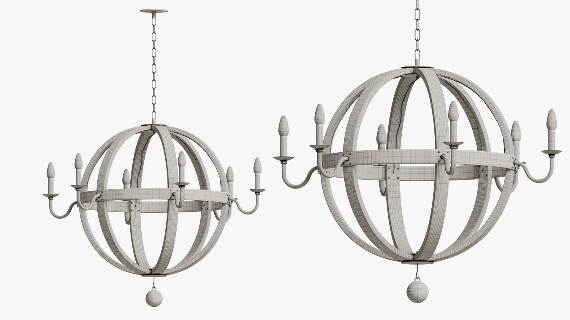 Chandelier Burrel  3D model_5
