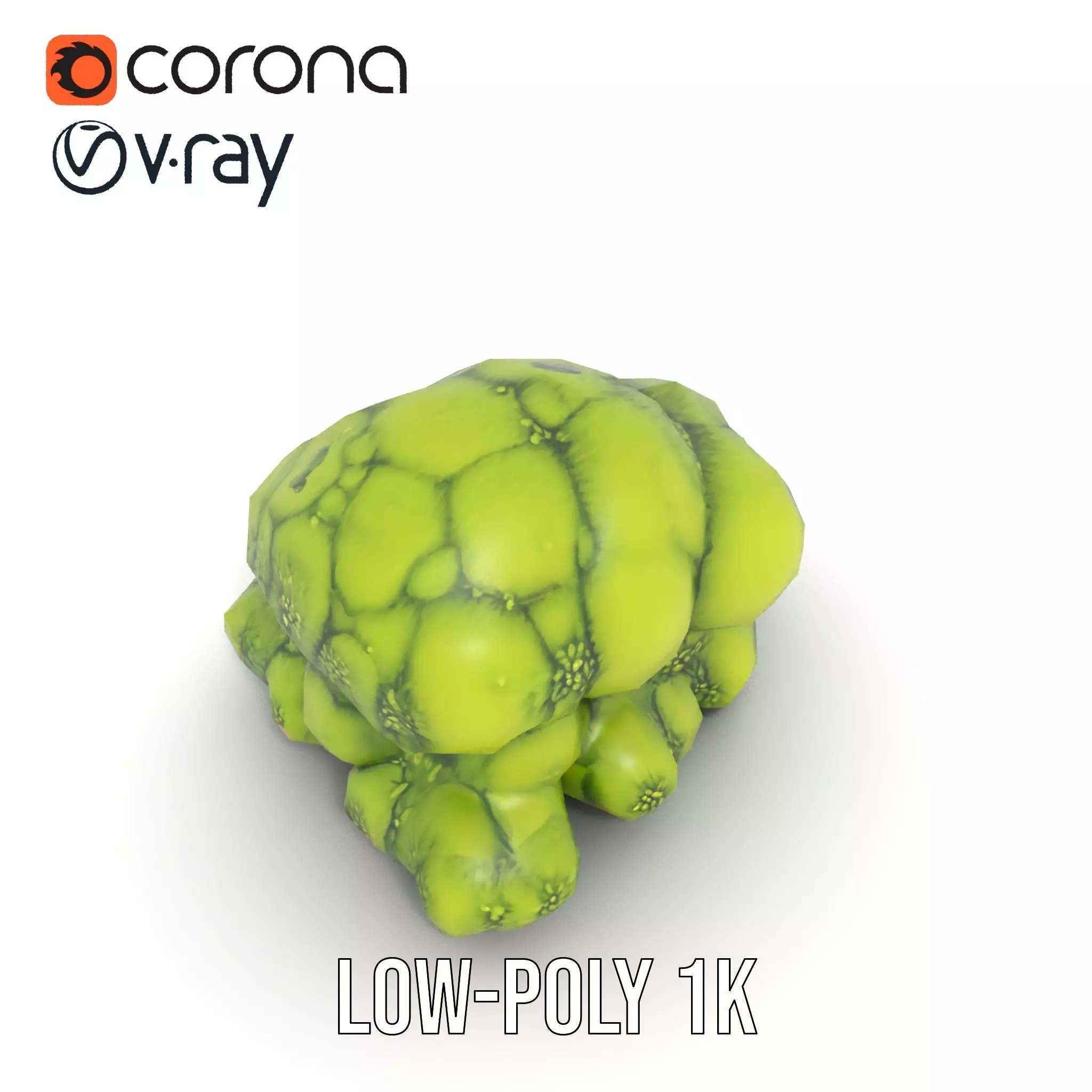 Vibrant Moss Cluster model pack Low-poly 3D model_7