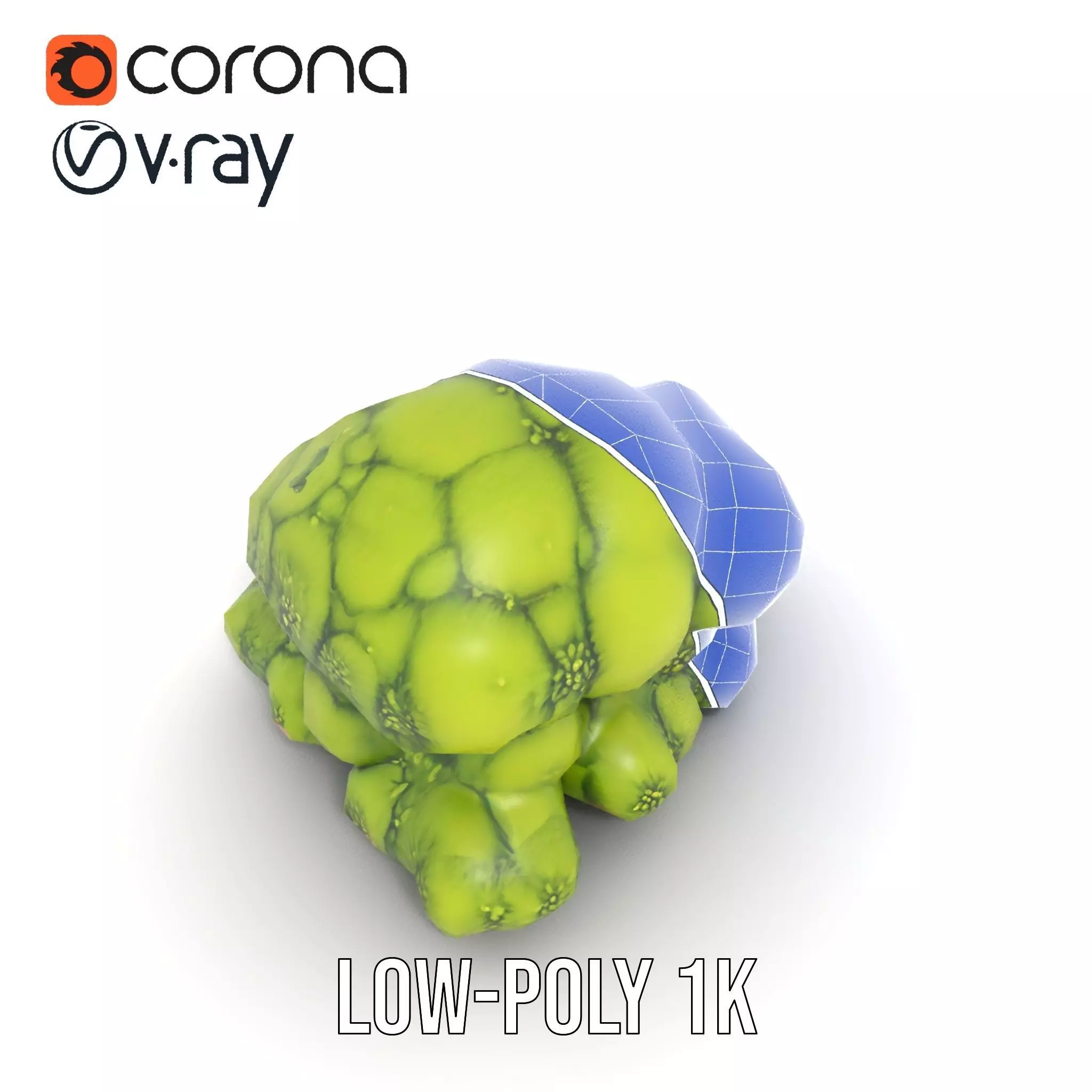 Vibrant Moss Cluster model pack Low-poly 3D model_28