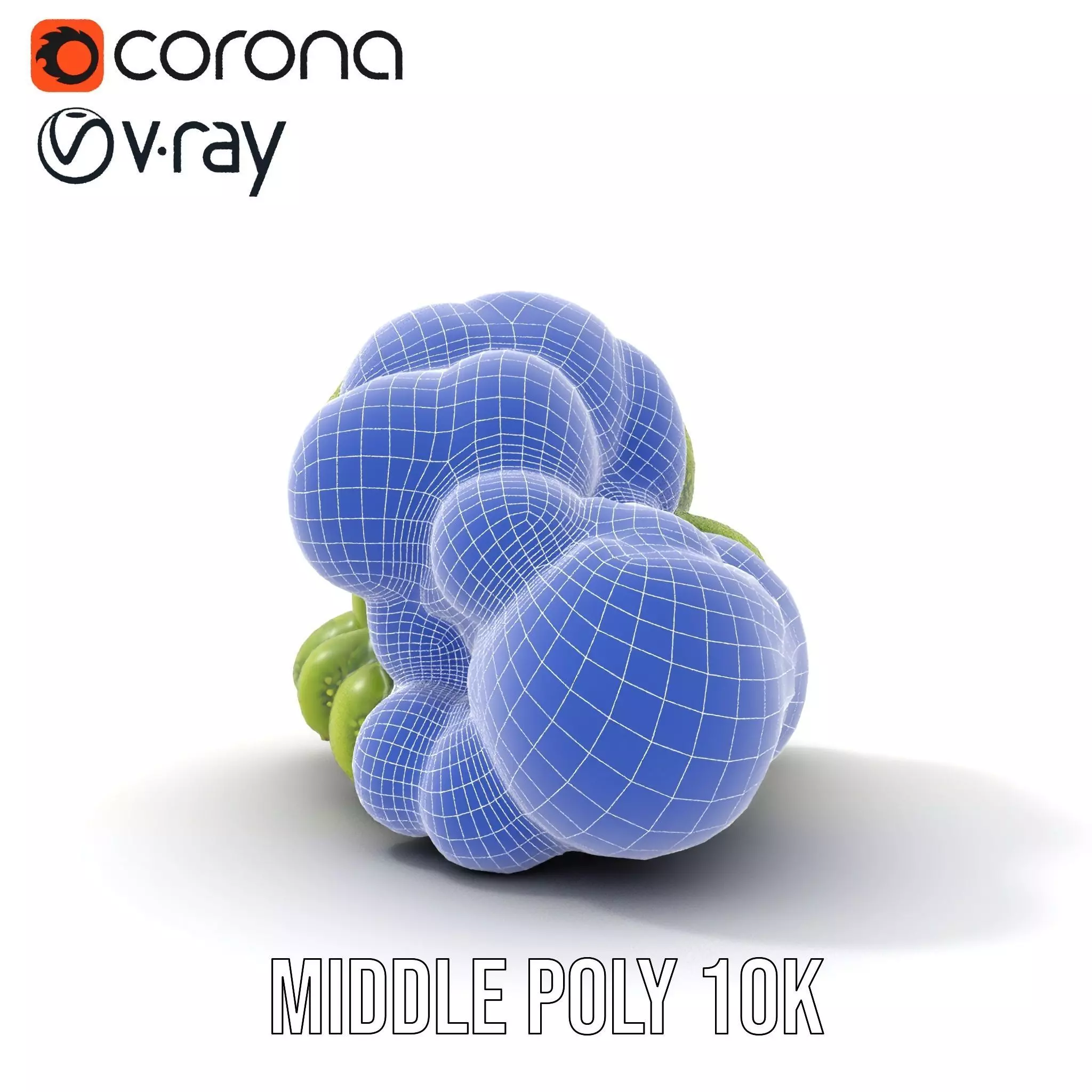 Vibrant Moss Cluster model pack Low-poly 3D model_13