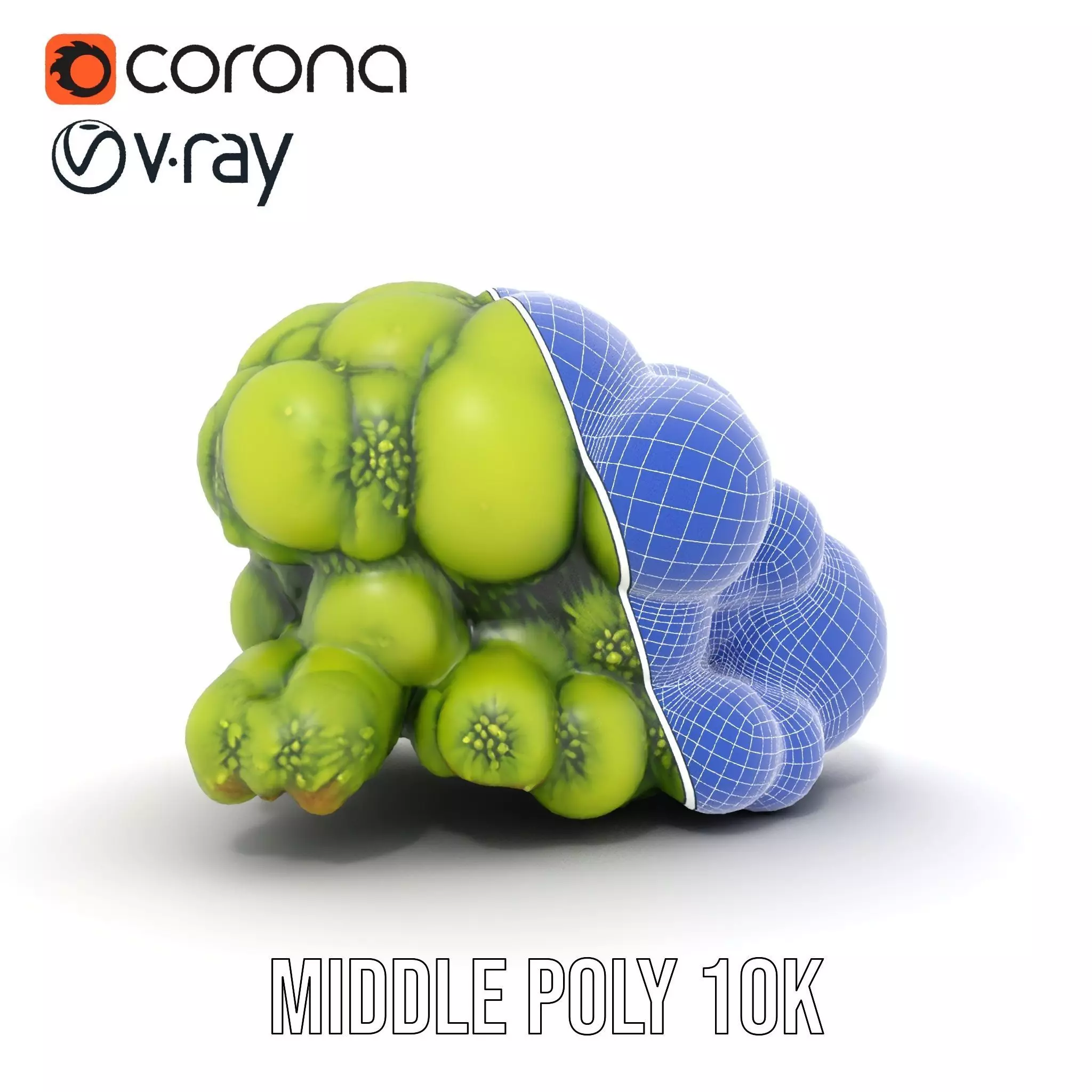 Vibrant Moss Cluster model pack Low-poly 3D model_15