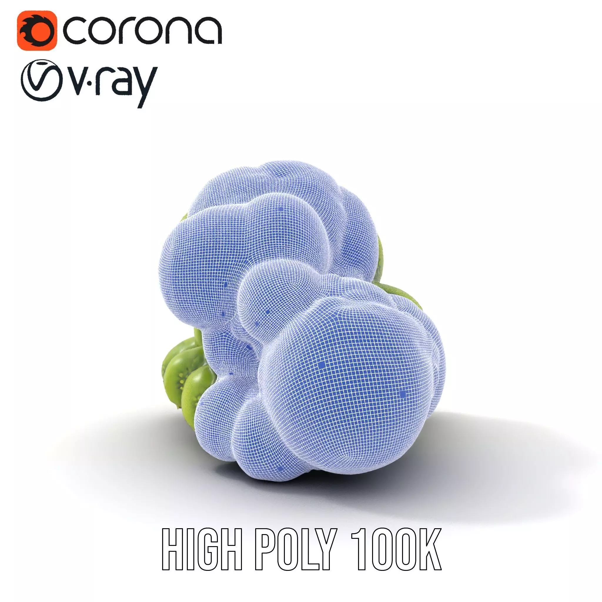 Vibrant Moss Cluster model pack Low-poly 3D model_33