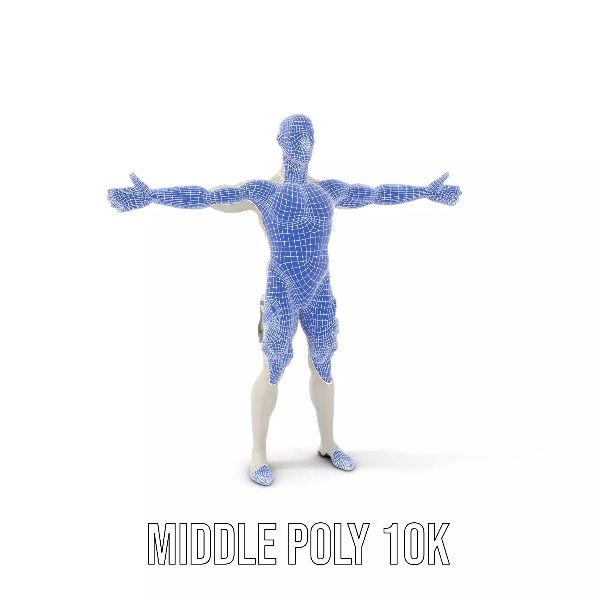 Metallic Mannequin model pack Low-poly 3D model_6