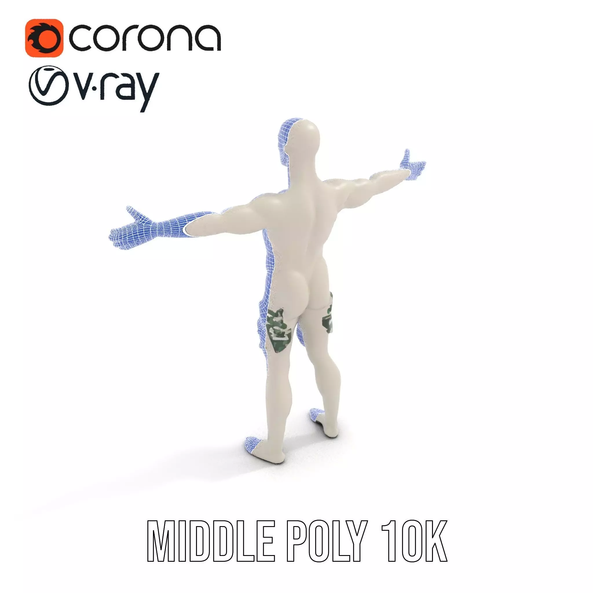 Metallic Mannequin model pack Low-poly 3D model_24