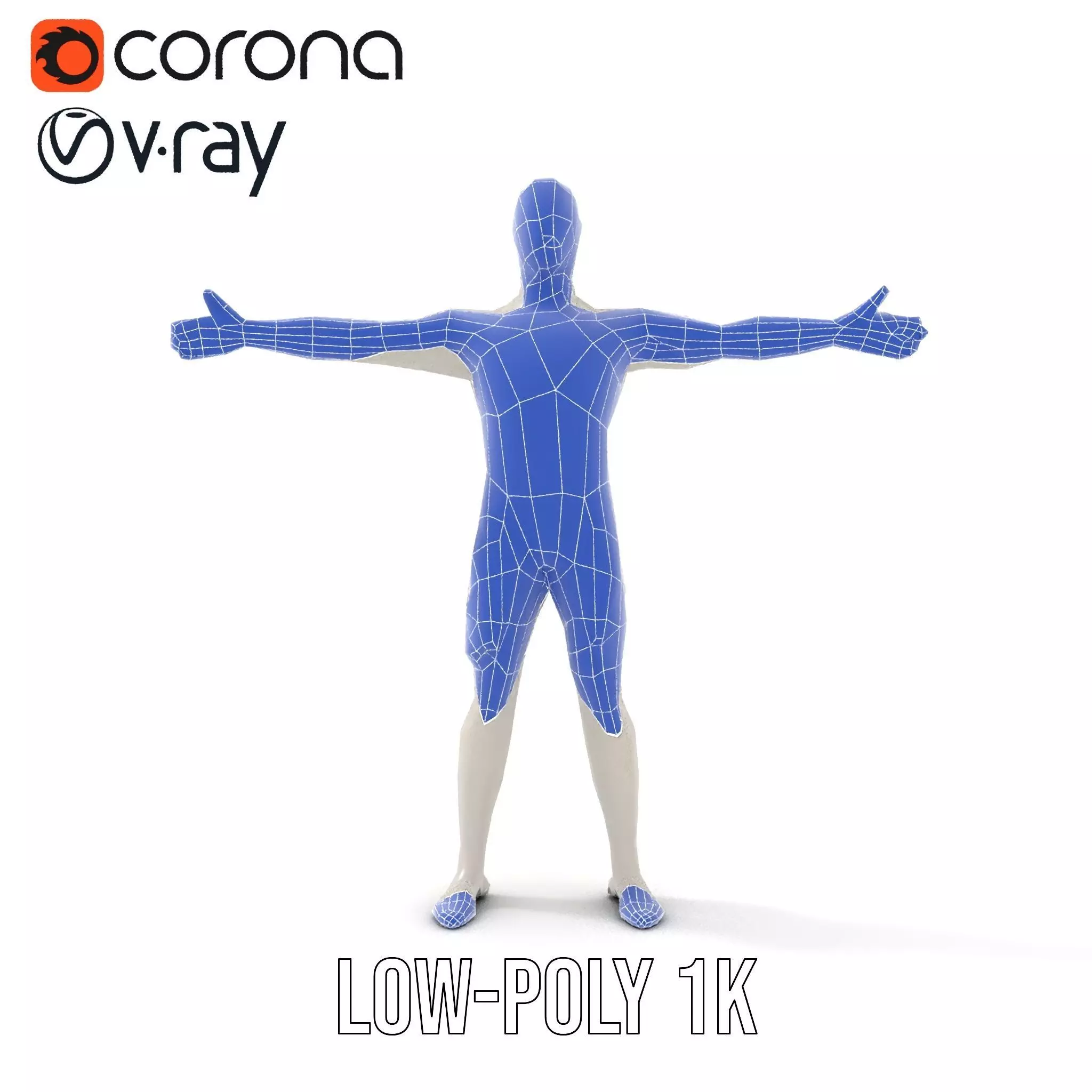 Metallic Mannequin model pack Low-poly 3D model_22