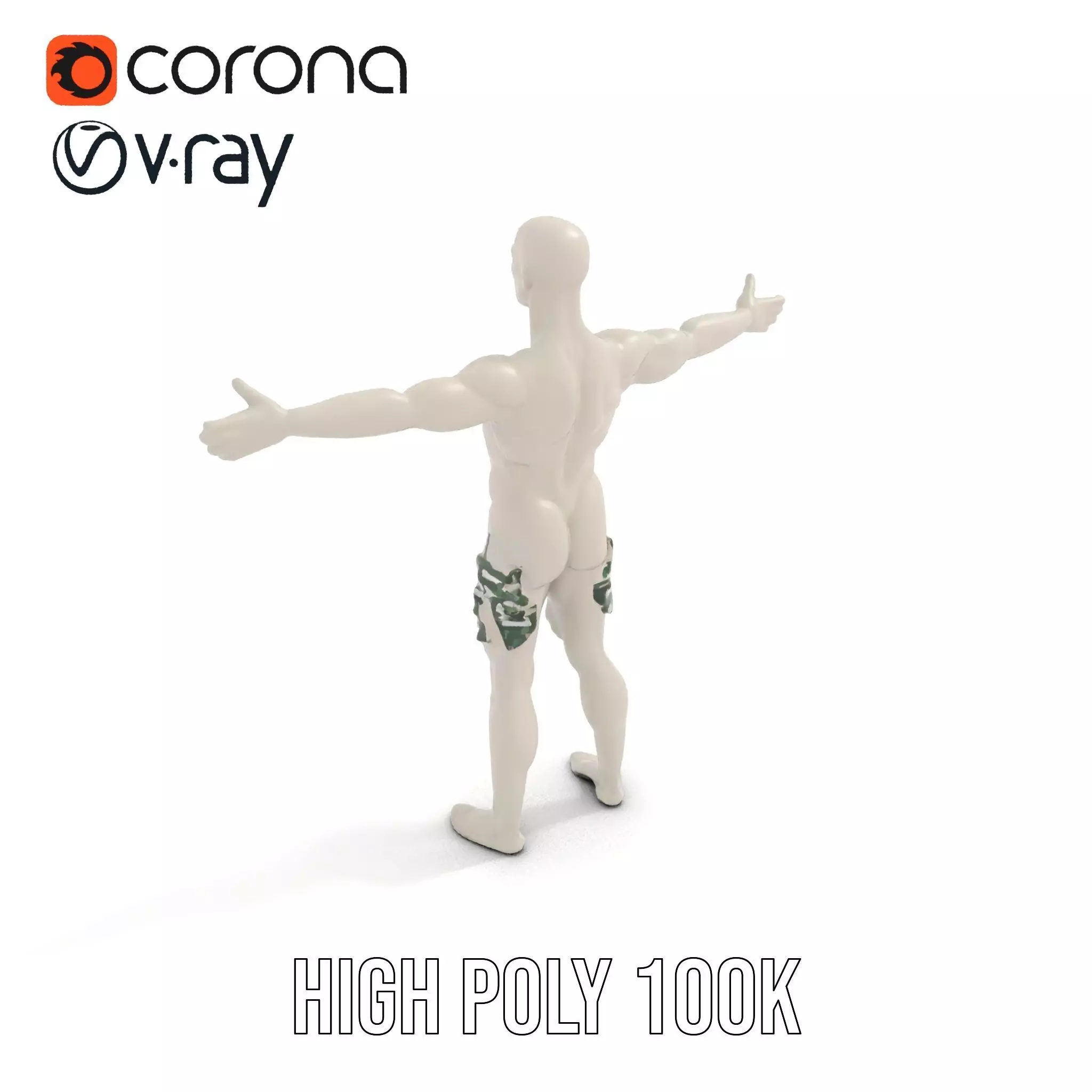 Metallic Mannequin model pack Low-poly 3D model_20