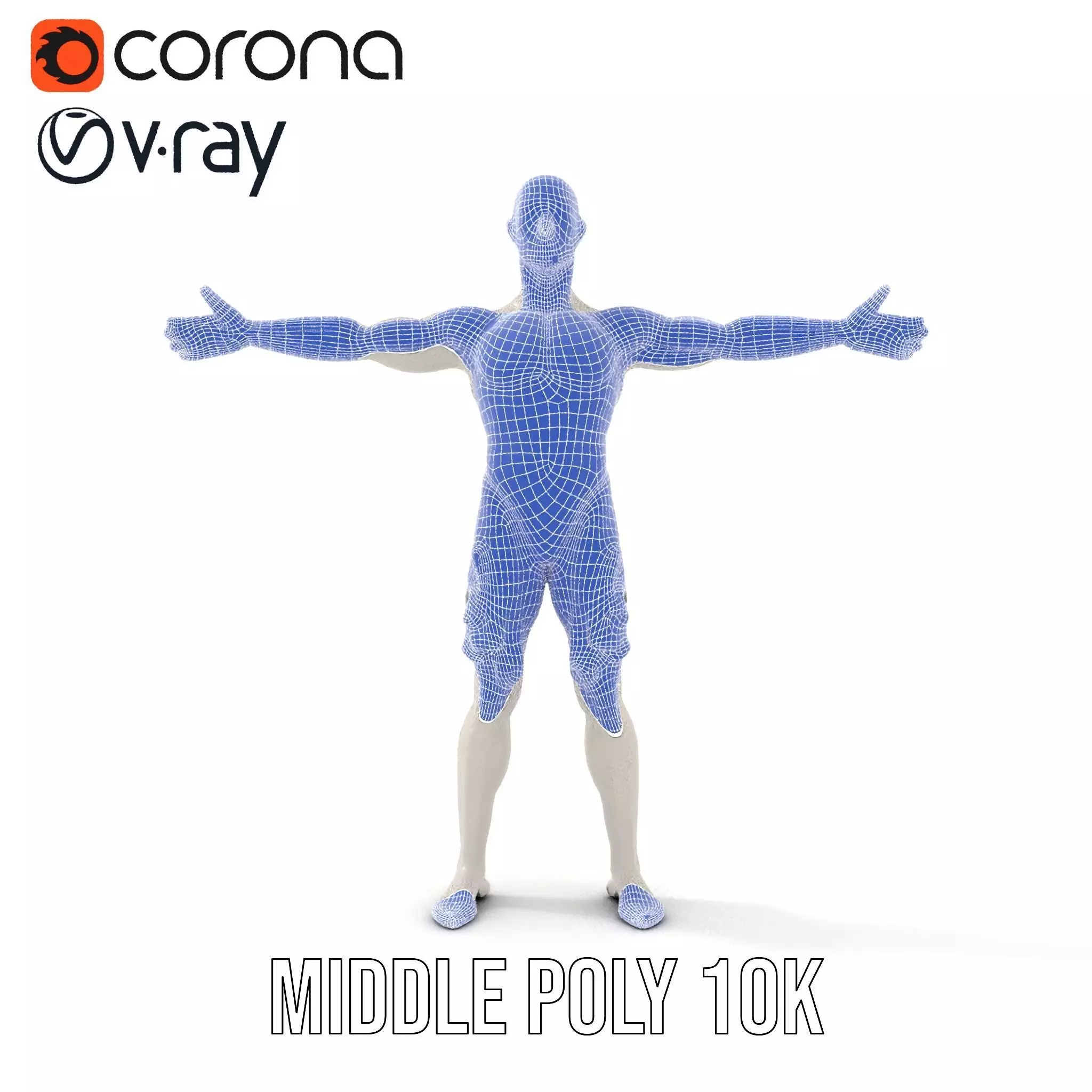 Metallic Mannequin model pack Low-poly 3D model_30