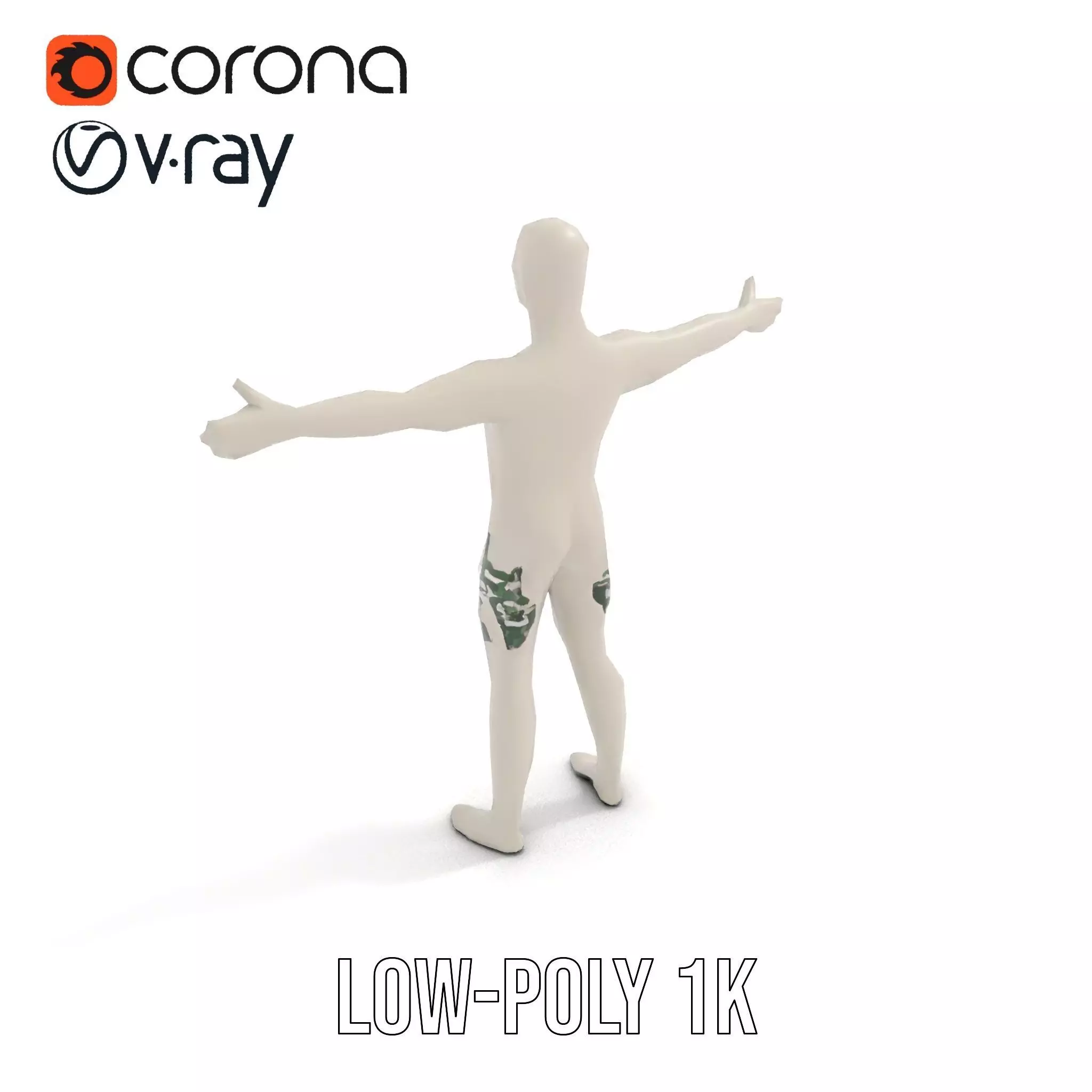 Metallic Mannequin model pack Low-poly 3D model_19