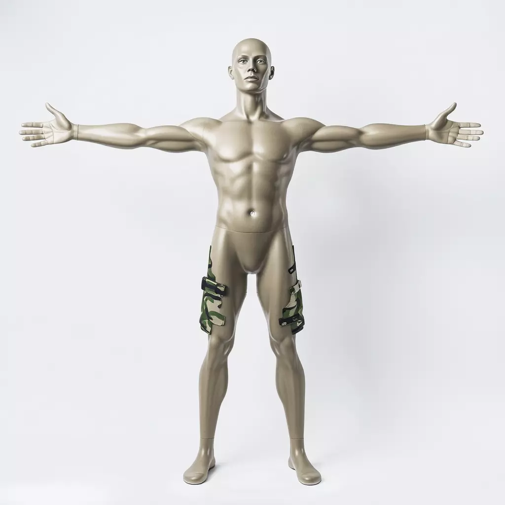 Metallic Mannequin model pack Low-poly 3D model_2