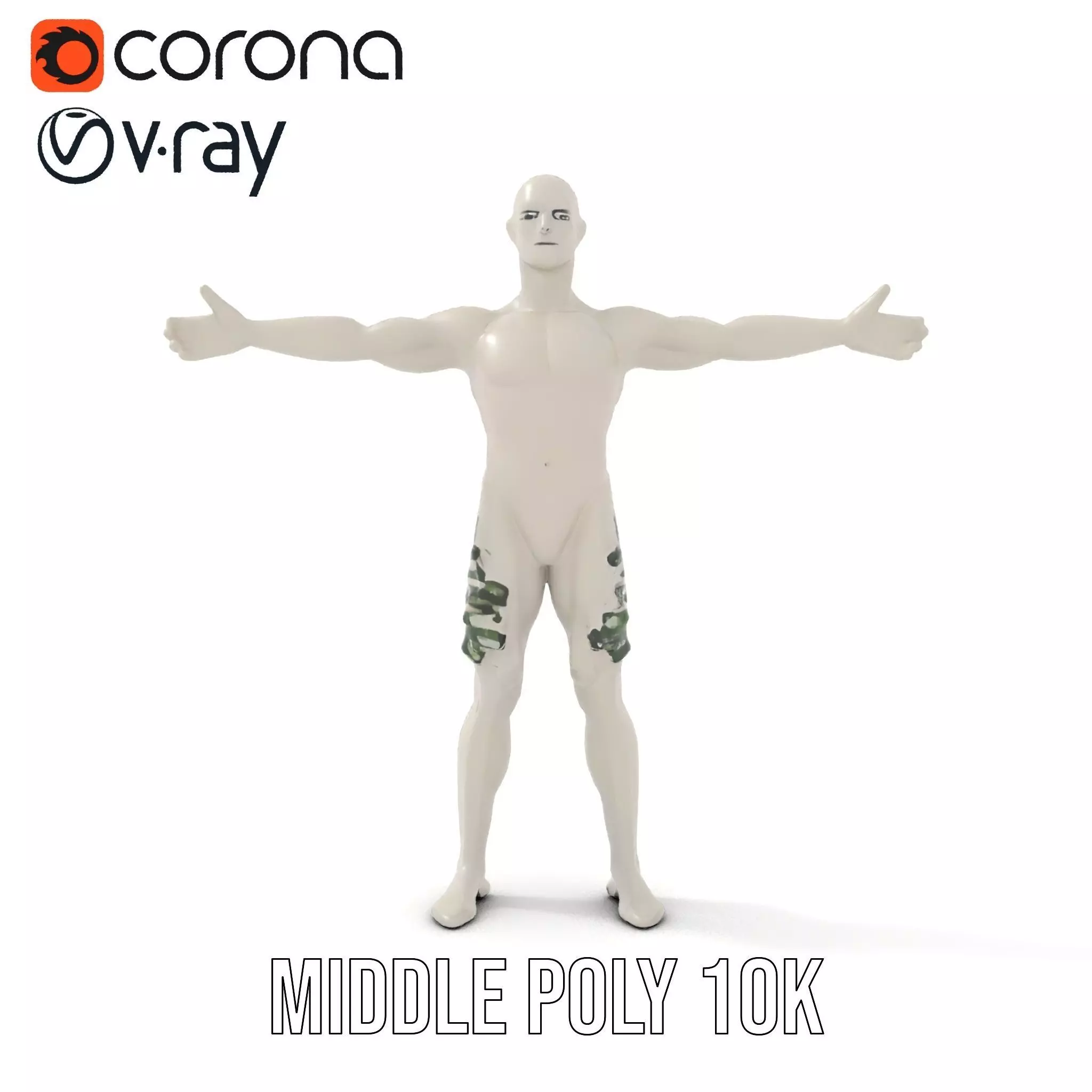 Metallic Mannequin model pack Low-poly 3D model_21