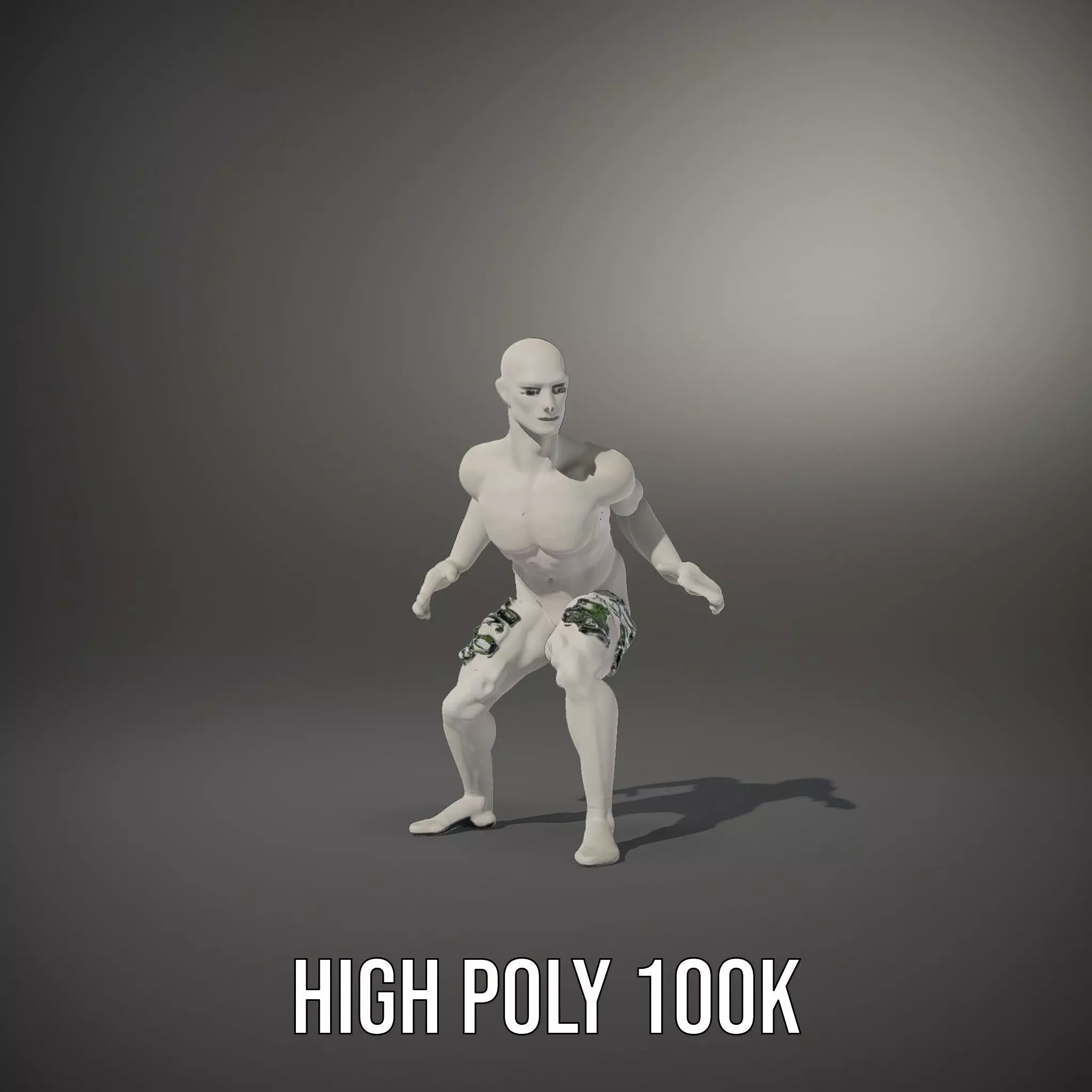 Metallic Mannequin model pack Low-poly 3D model_10