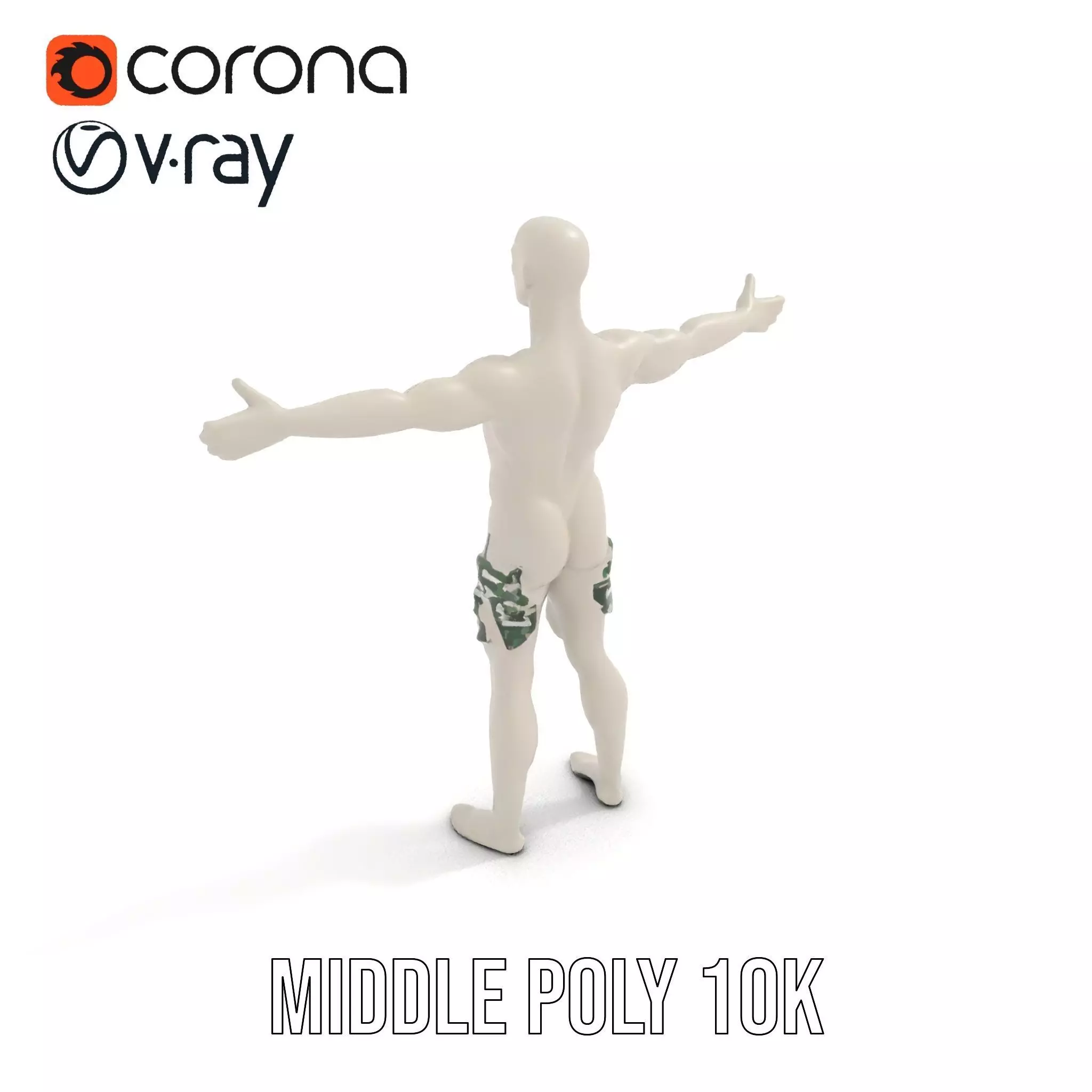 Metallic Mannequin model pack Low-poly 3D model_15