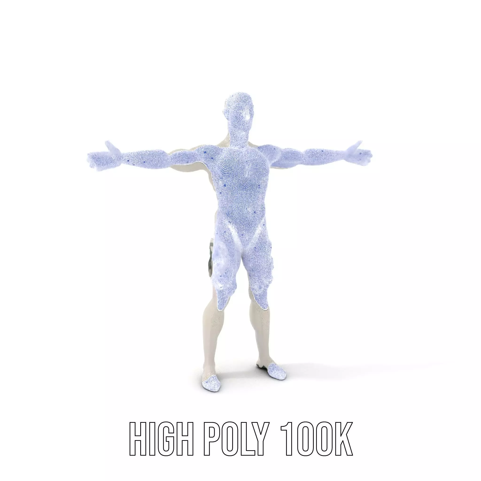 Metallic Mannequin model pack Low-poly 3D model_4