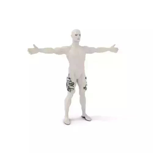 Metallic Mannequin model pack Low-poly 3D model