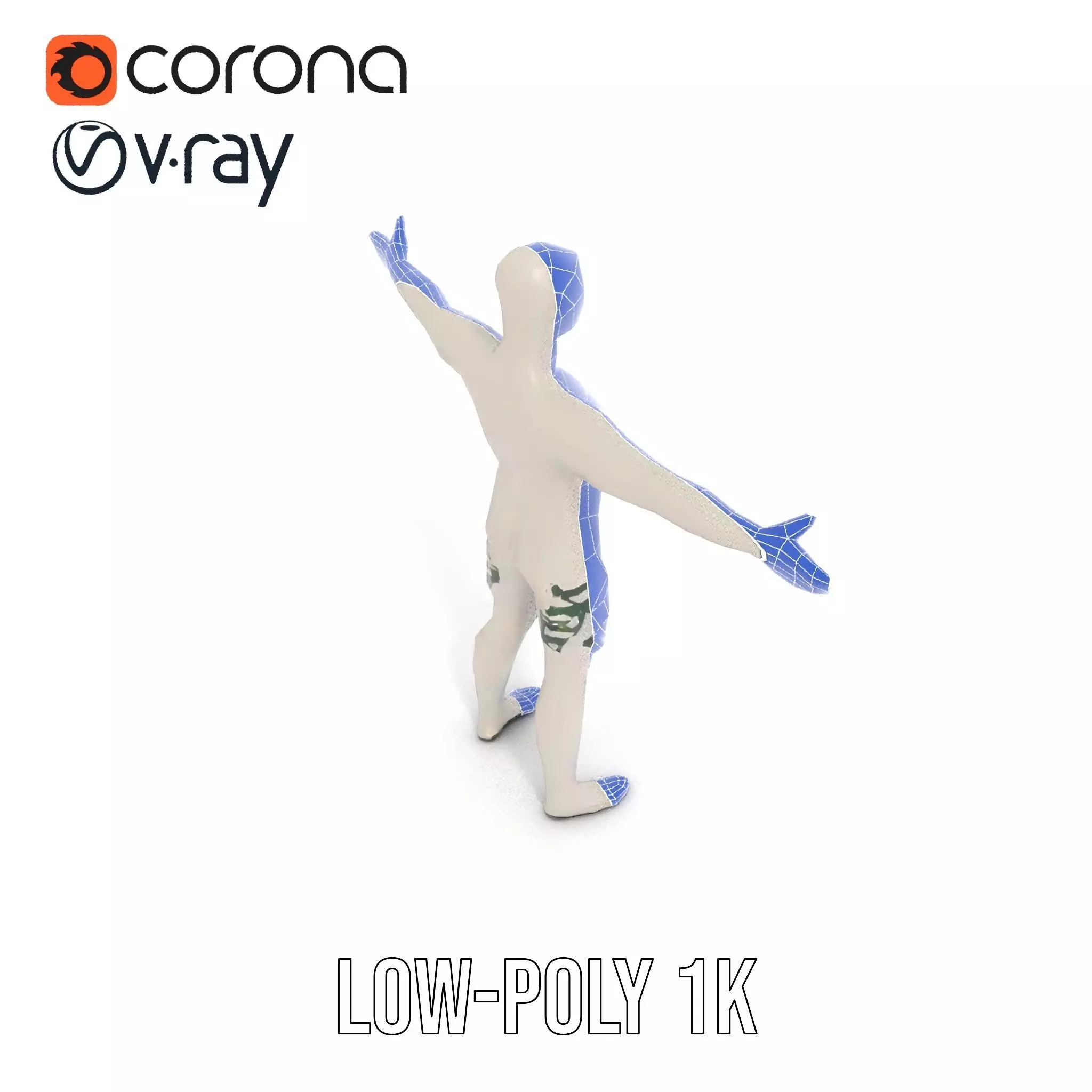 Metallic Mannequin model pack Low-poly 3D model_28