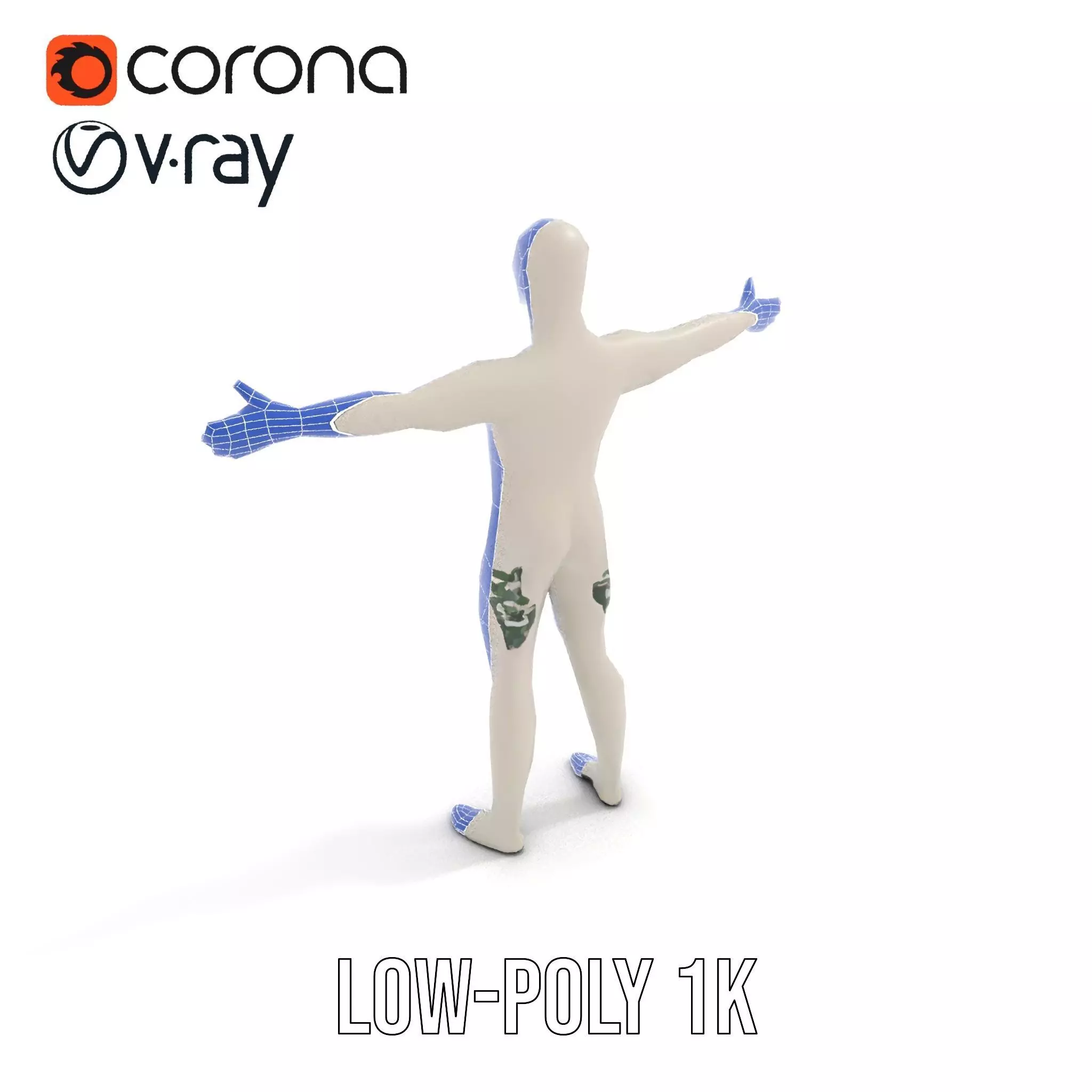 Metallic Mannequin model pack Low-poly 3D model_12