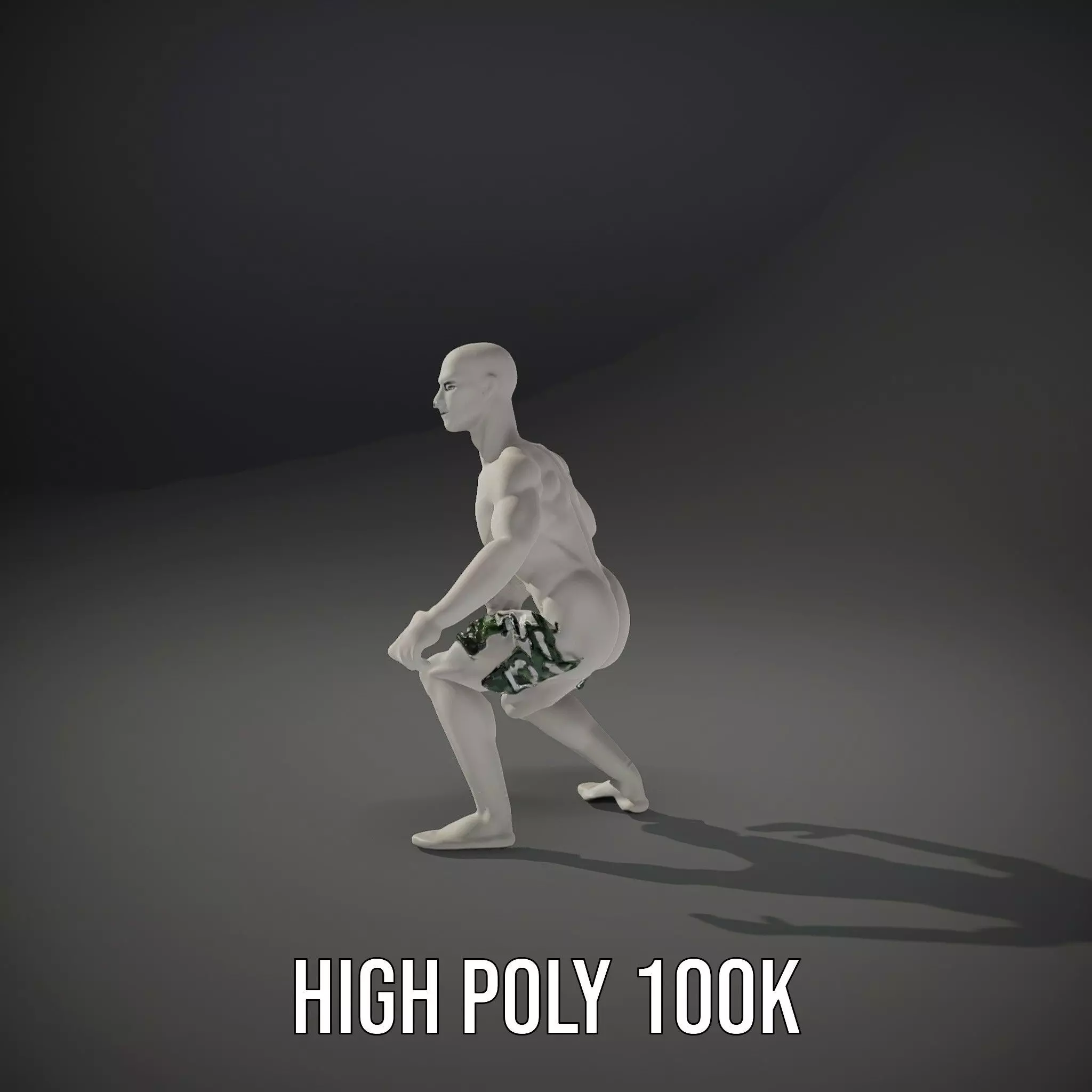Metallic Mannequin model pack Low-poly 3D model_8