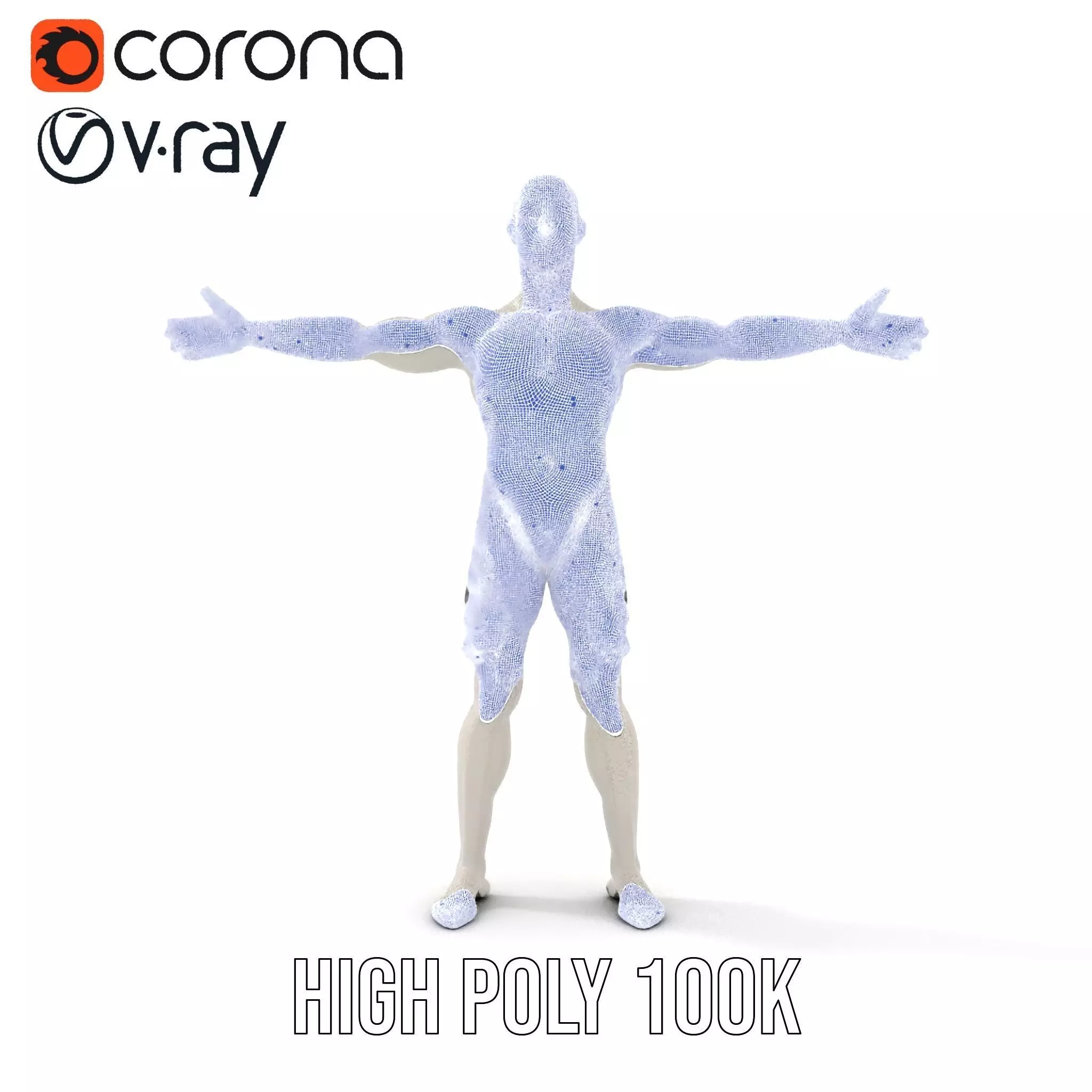 Metallic Mannequin model pack Low-poly 3D model_26