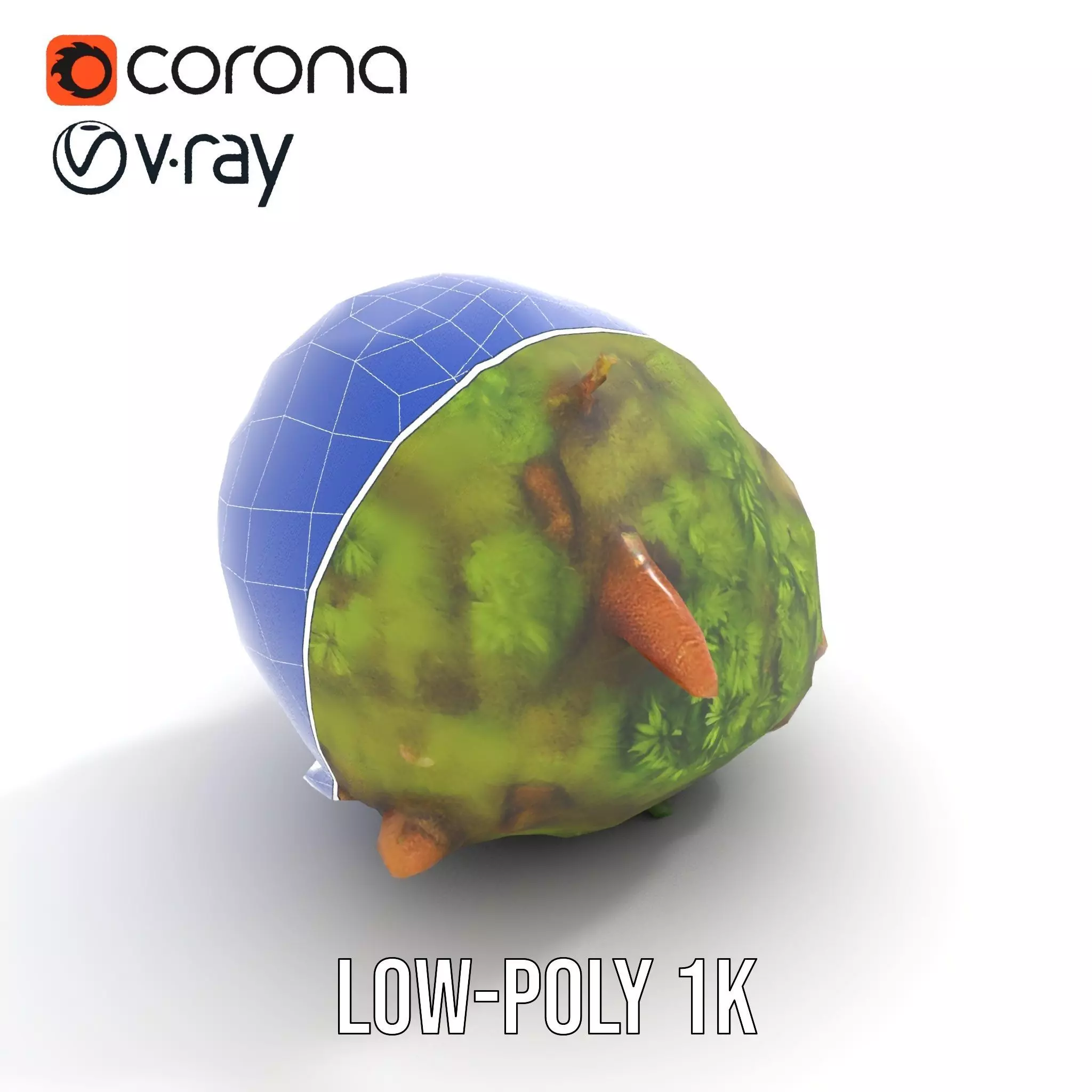 Lush Forest Moss model pack Low-poly 3D model_28