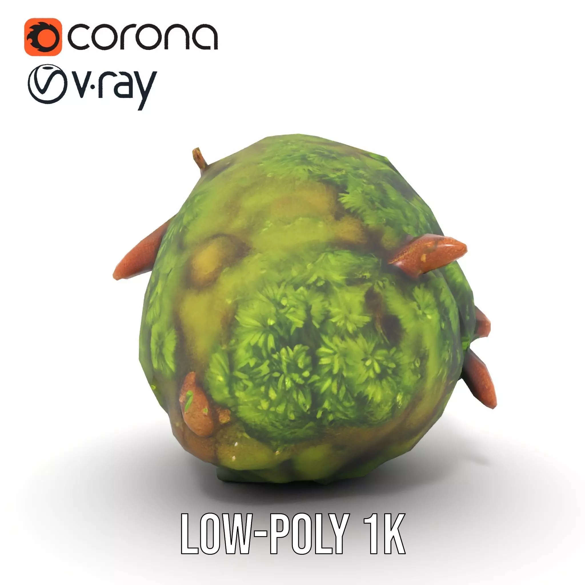 Lush Forest Moss model pack Low-poly 3D model_20