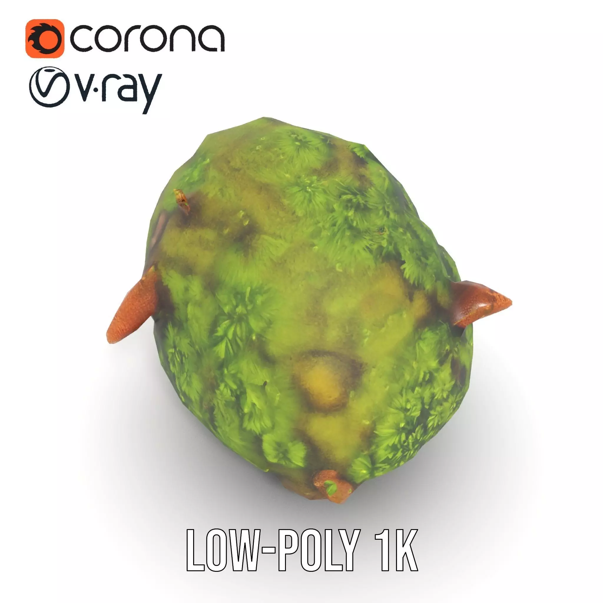 Lush Forest Moss model pack Low-poly 3D model_8