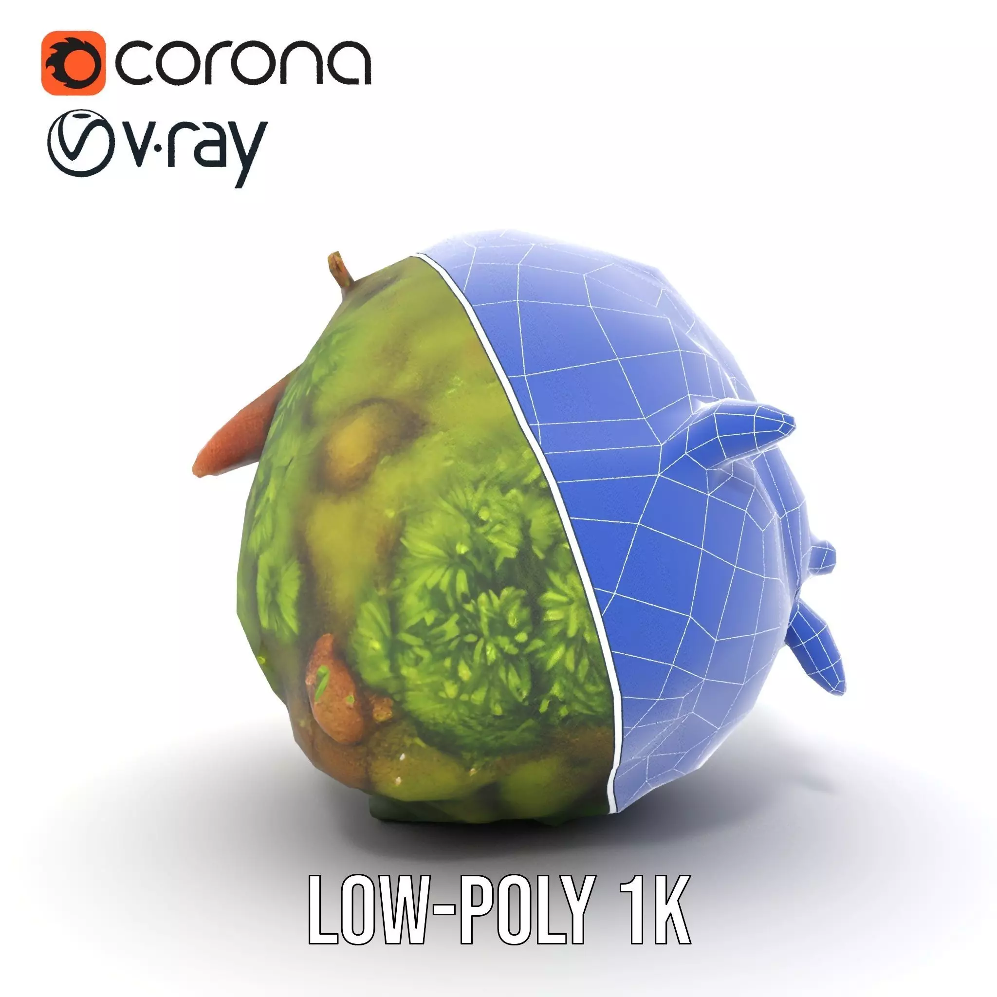 Lush Forest Moss model pack Low-poly 3D model_14