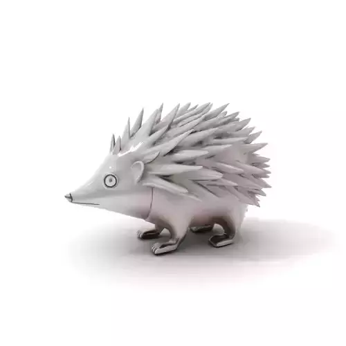 Sleek Metallic Hedgehog model pack Low-poly 3D model