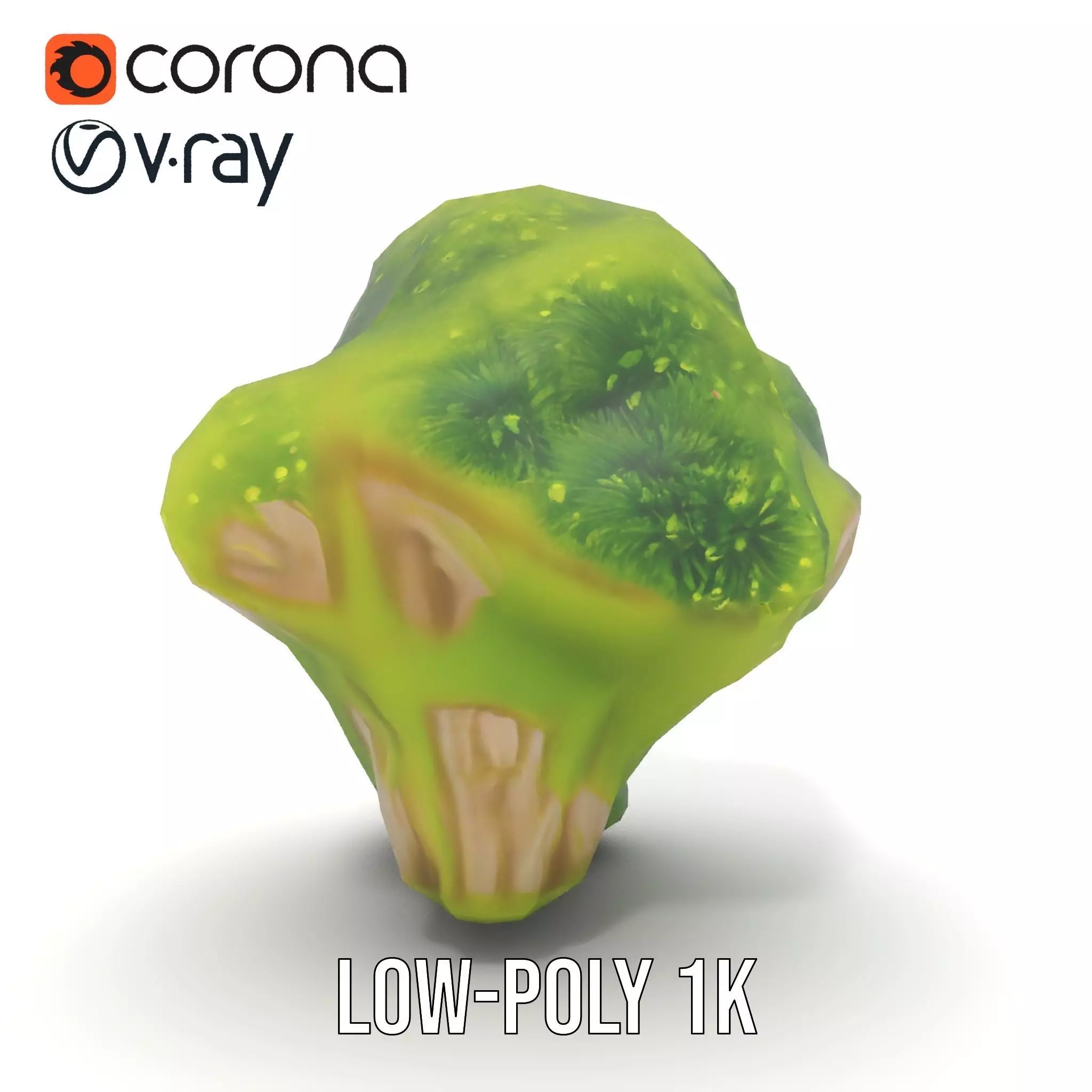 Lush Mossy Rock model pack Low-poly 3D model_25