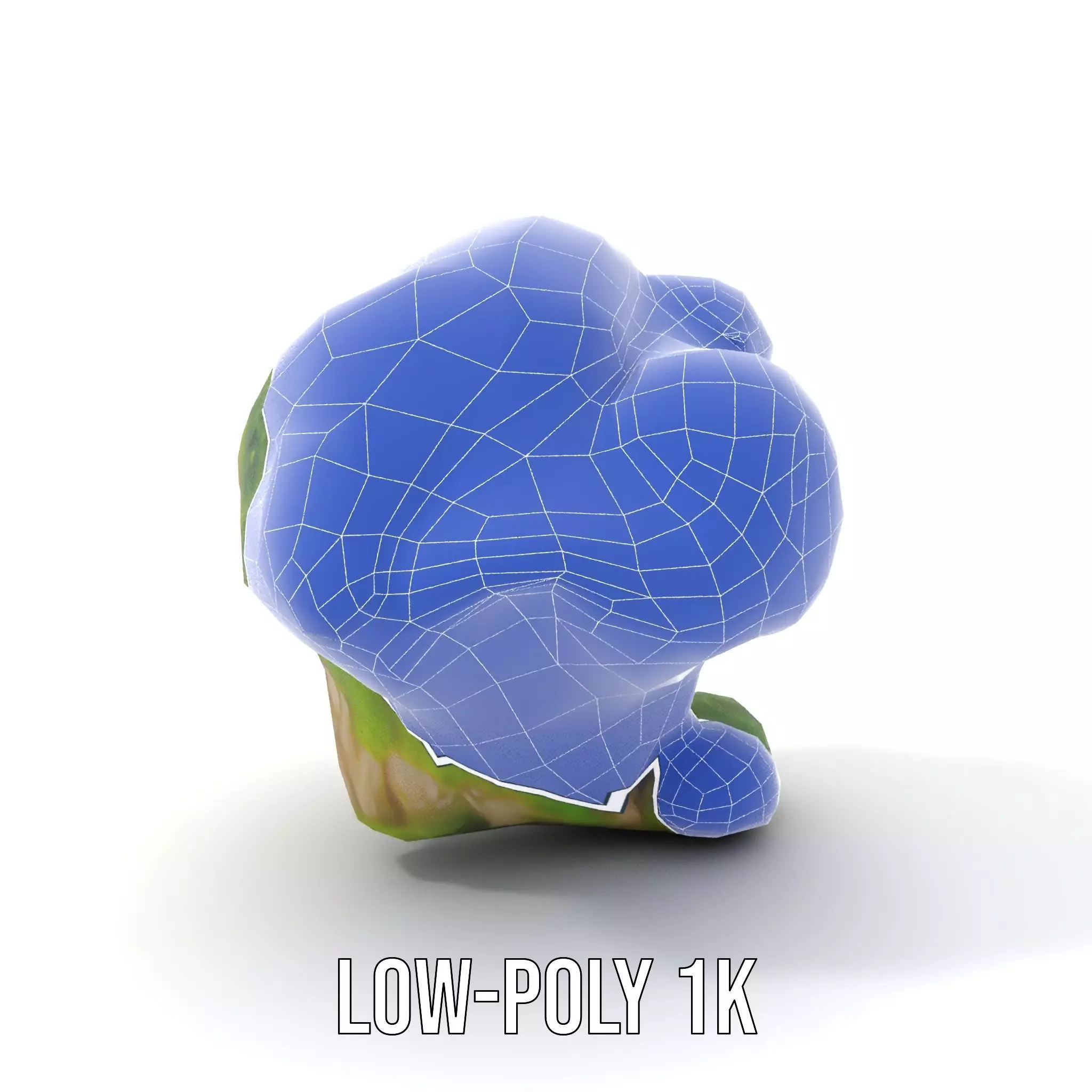 Lush Mossy Rock model pack Low-poly 3D model_28