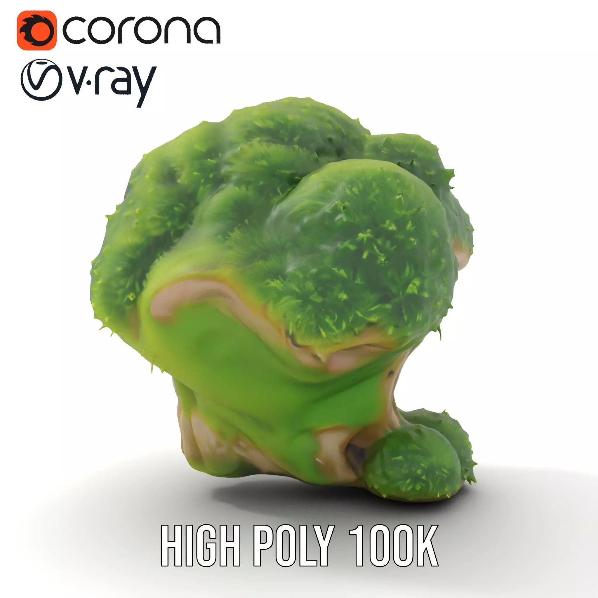 Lush Mossy Rock model pack Low-poly 3D model_23
