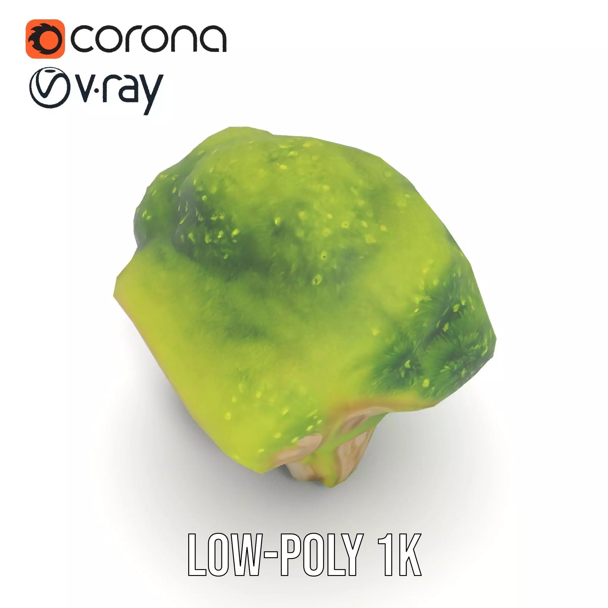 Lush Mossy Rock model pack Low-poly 3D model_7