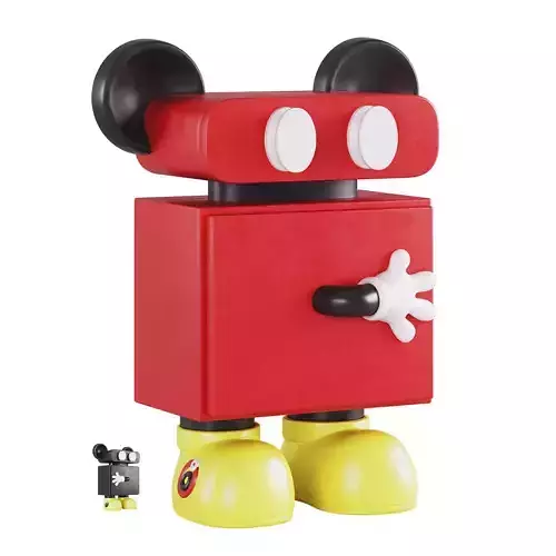 Childrens bedside table Mickey 02 3D model
