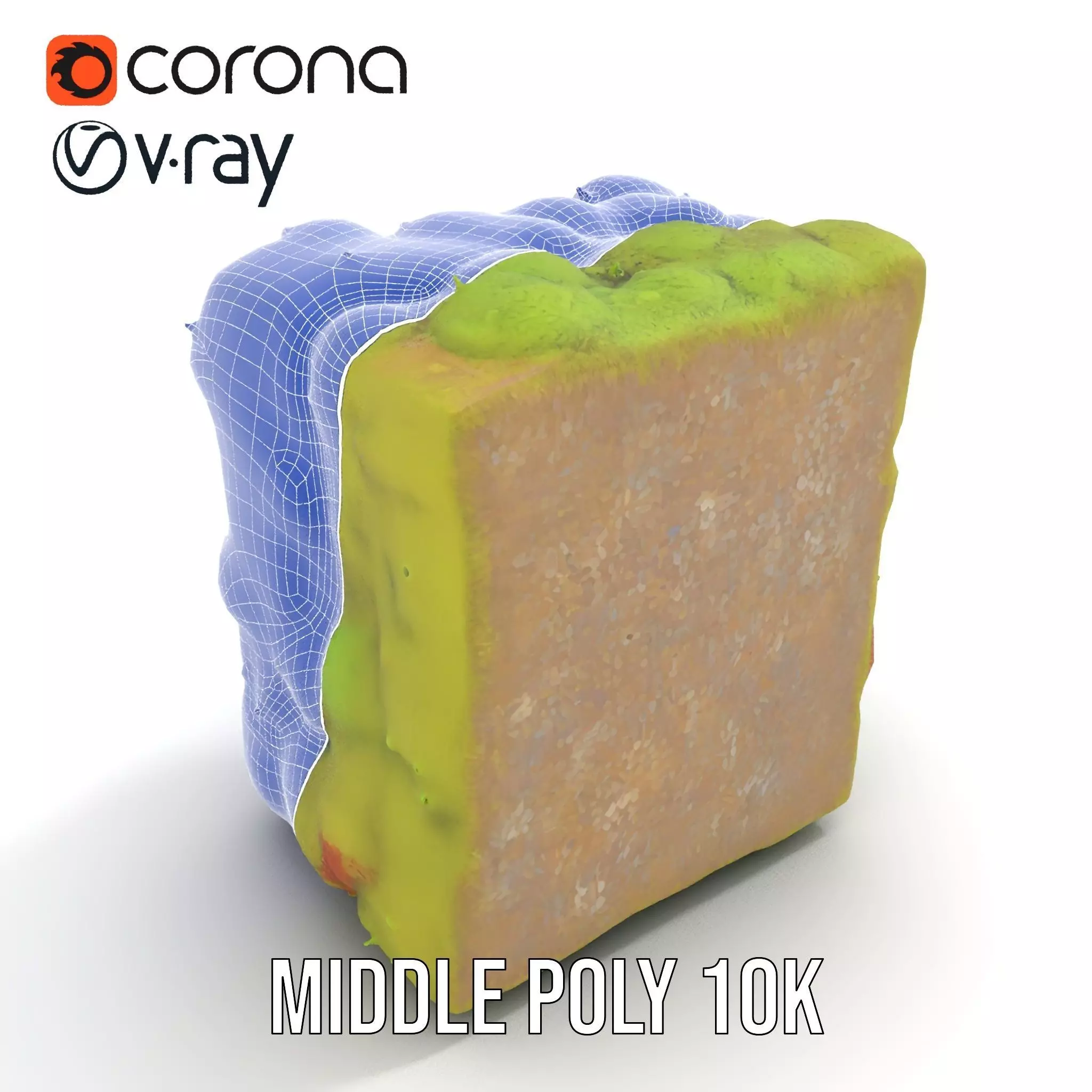 Lush Green Moss model pack Low-poly 3D model_23