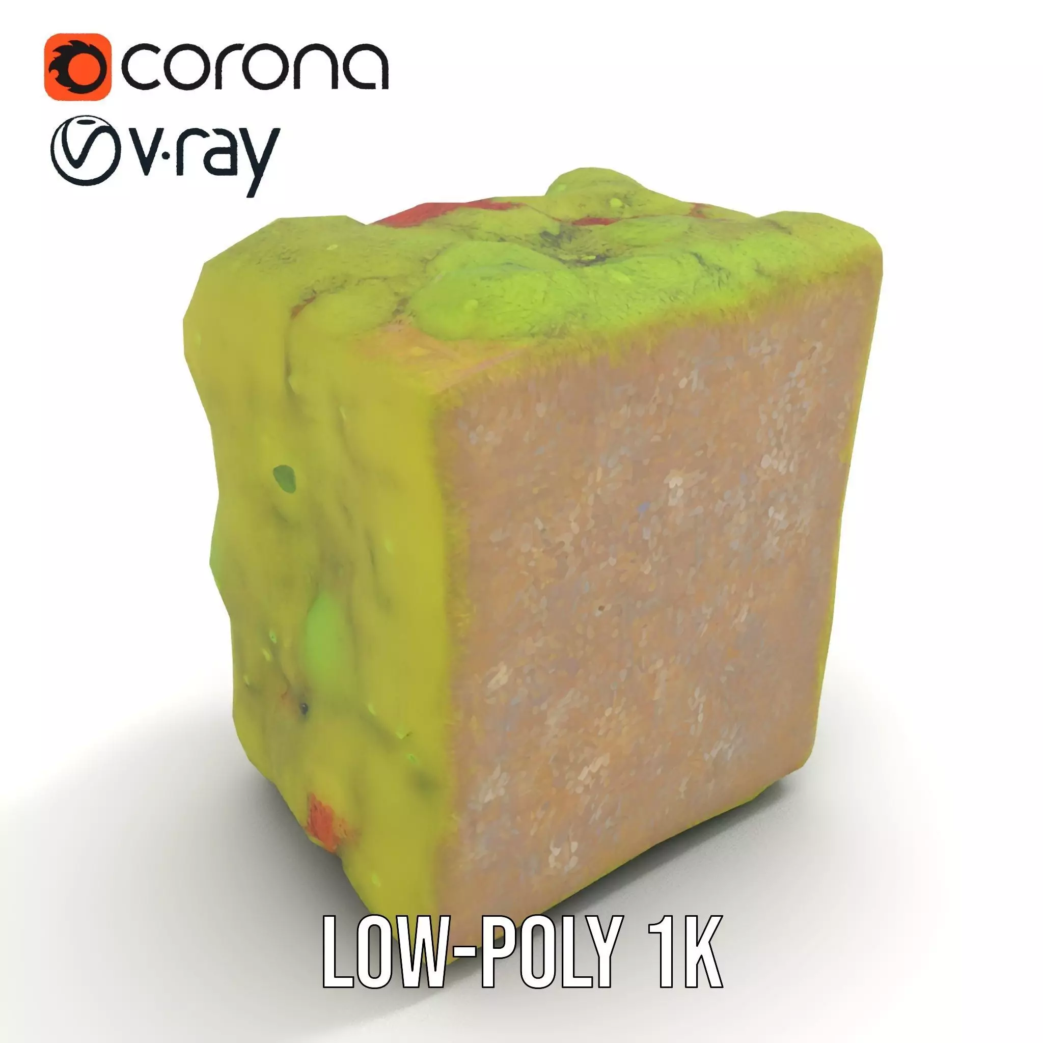 Lush Green Moss model pack Low-poly 3D model_9