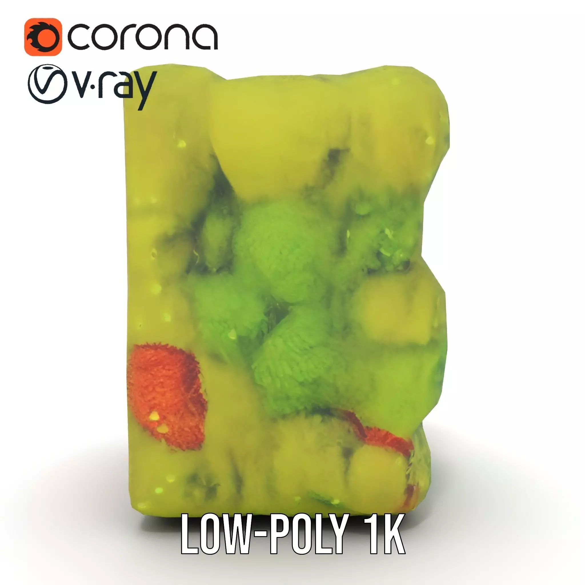 Lush Green Moss model pack Low-poly 3D model_14