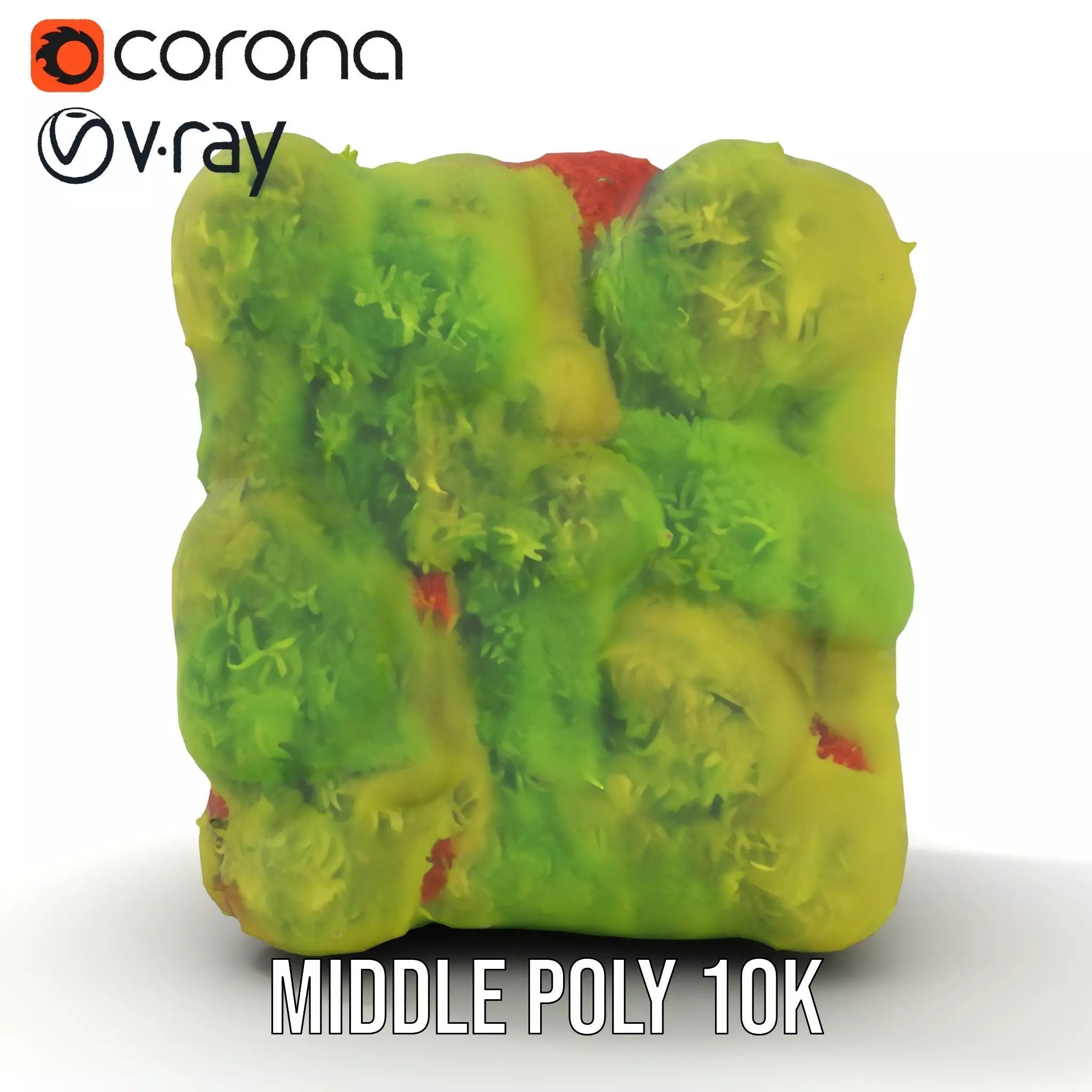 Lush Green Moss model pack Low-poly 3D model_15