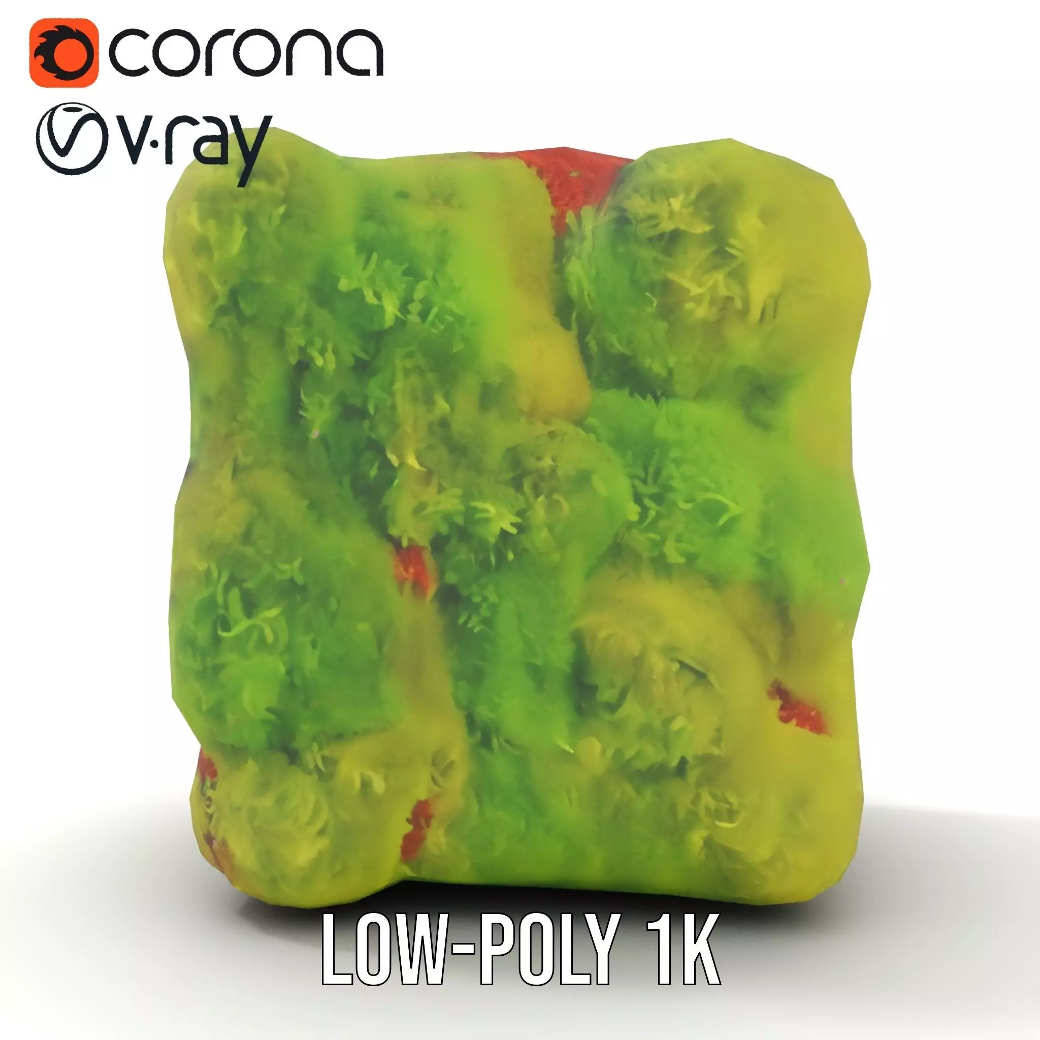 Lush Green Moss model pack Low-poly 3D model_12