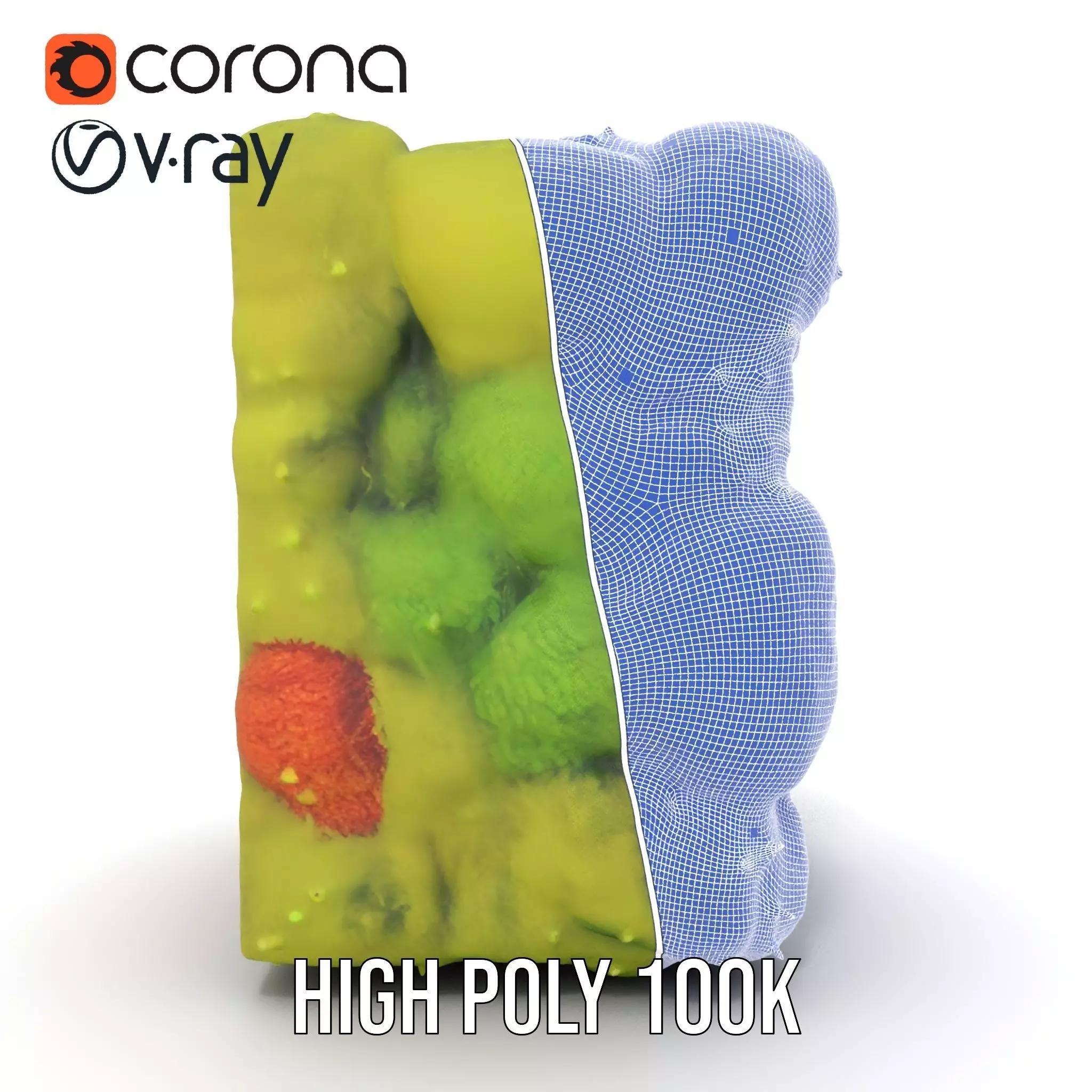 Lush Green Moss model pack Low-poly 3D model_34