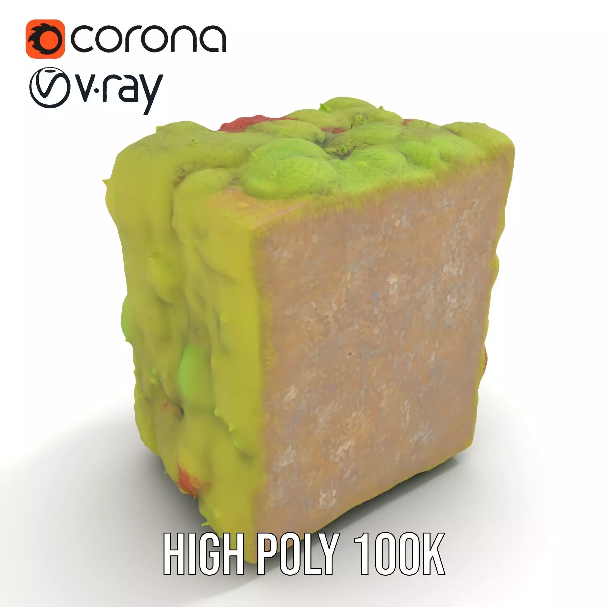 Lush Green Moss model pack Low-poly 3D model_20