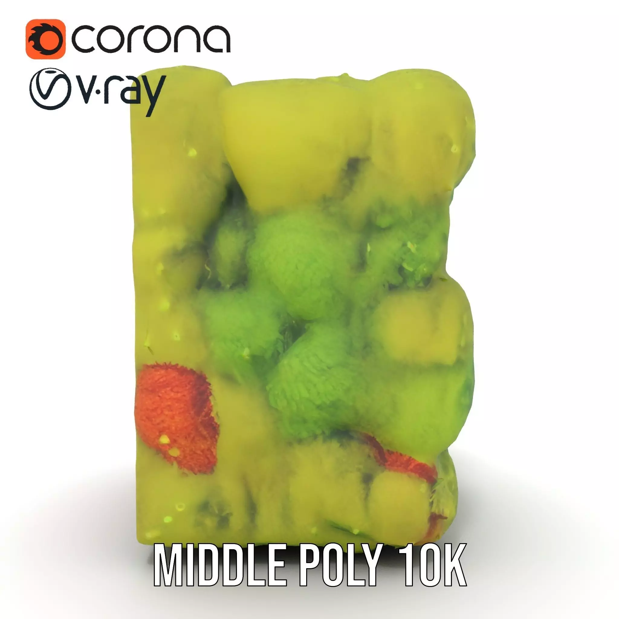 Lush Green Moss model pack Low-poly 3D model_11