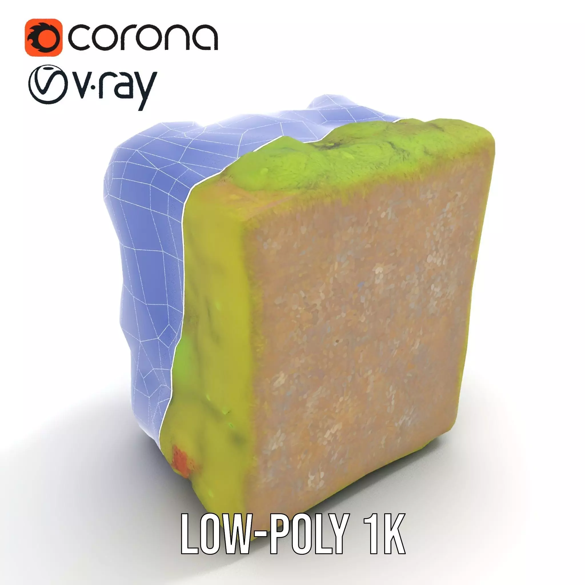 Lush Green Moss model pack Low-poly 3D model_27